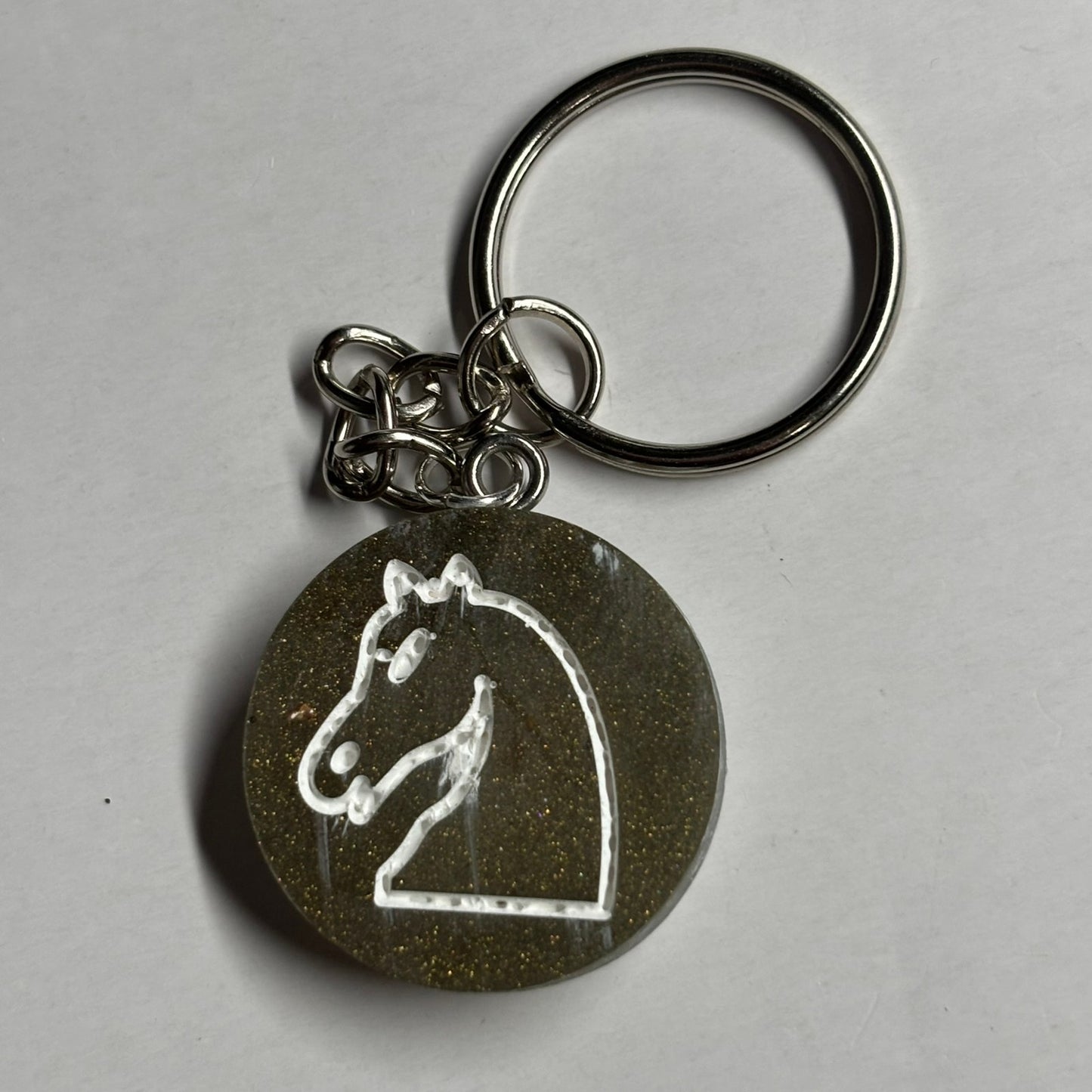 Vintage Knight - Handmade Resin Keychain