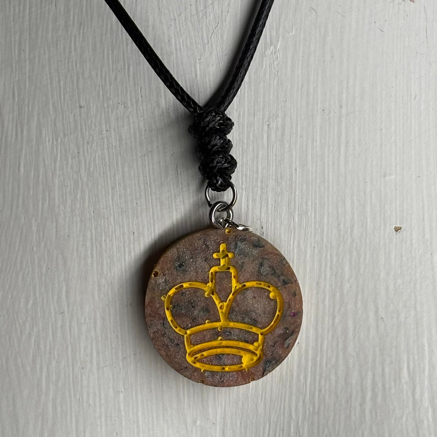 Luxury King - Handmade Resin Chess Necklace