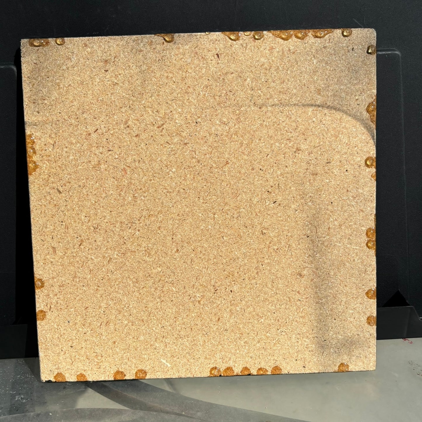 Golden Vintage Blue - Resin Coated Chess Board