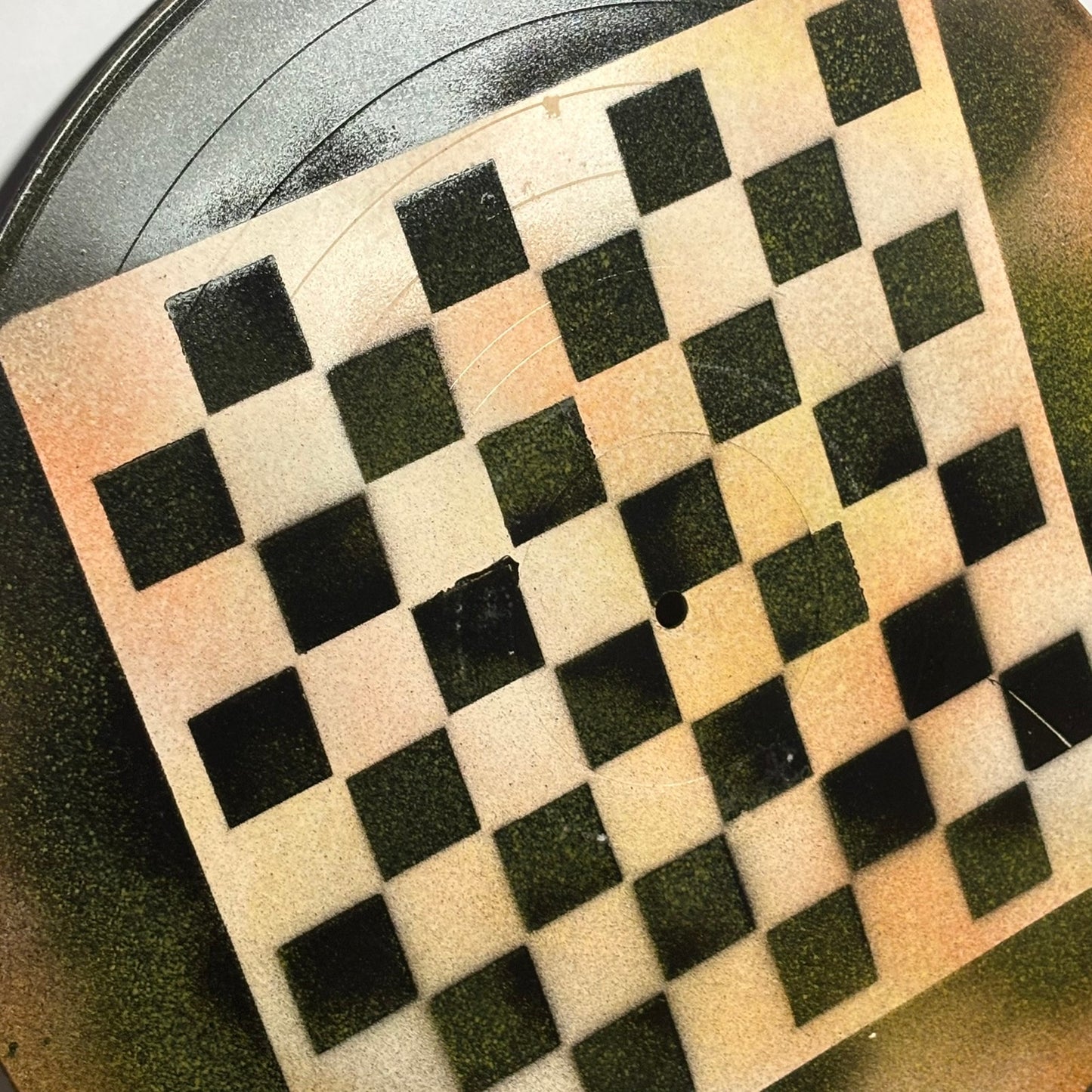 Dirty Orange - Vinyl Chess Board