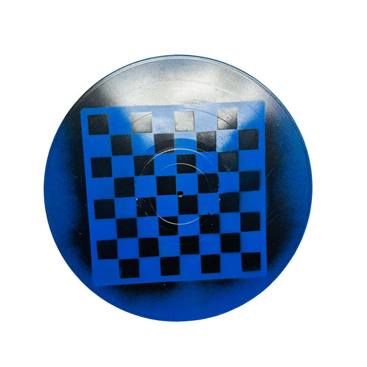 Deep Blue - Vinyl Chess Board