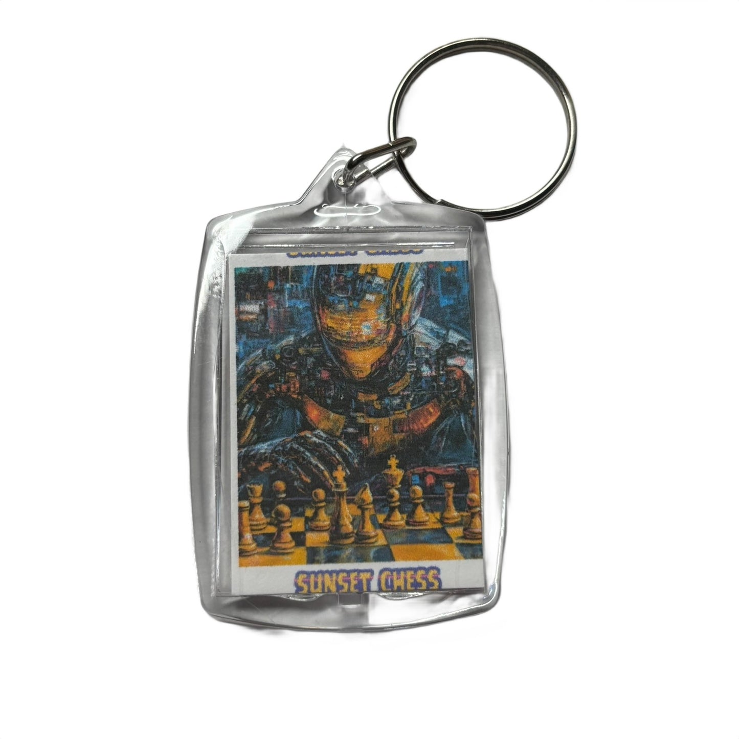 Robo Warrior - Chess  Photo Keychain