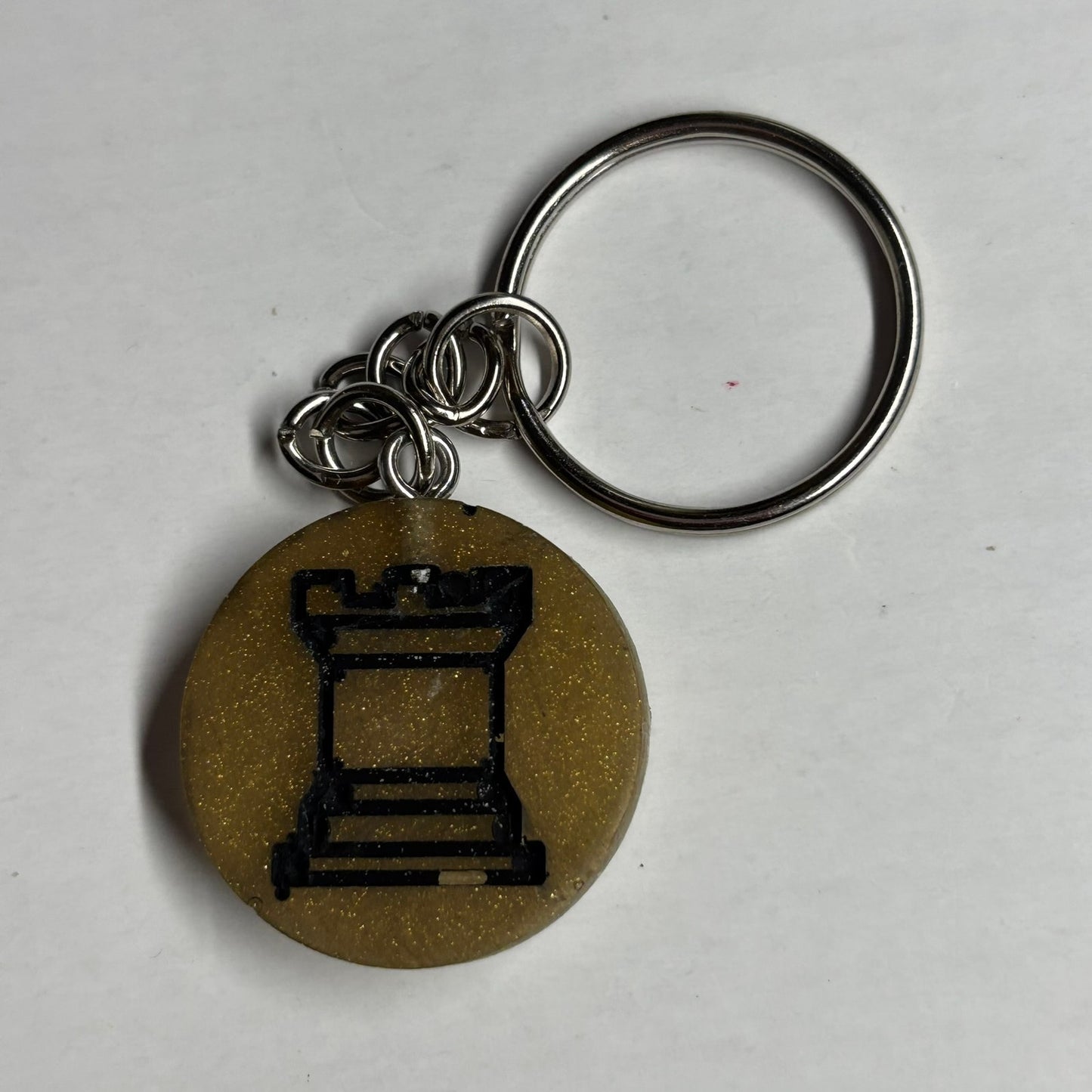 Old School Rook - Handmade Resin Keychain