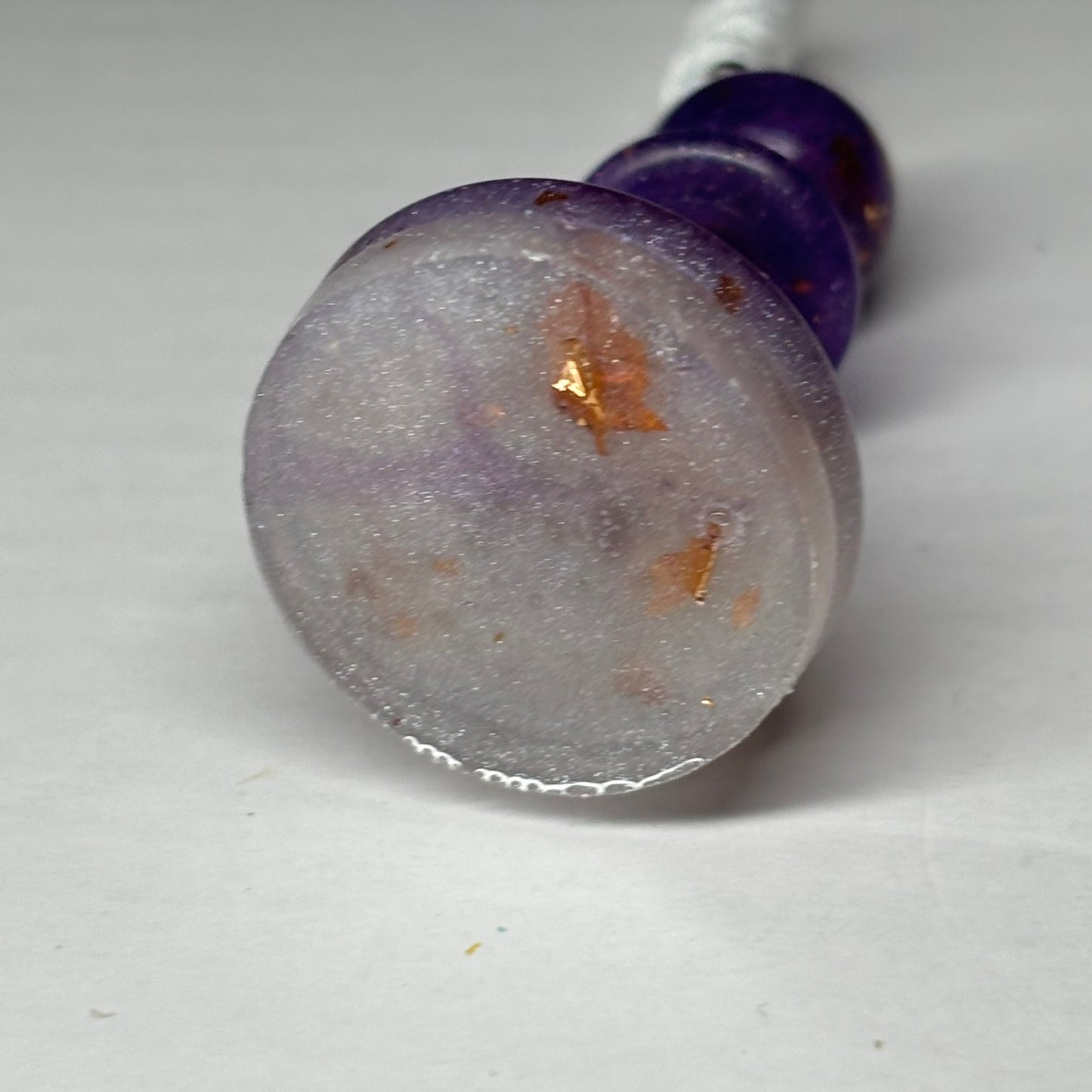 Purple Royal Bishop - Handmade Resin Chess Necklace