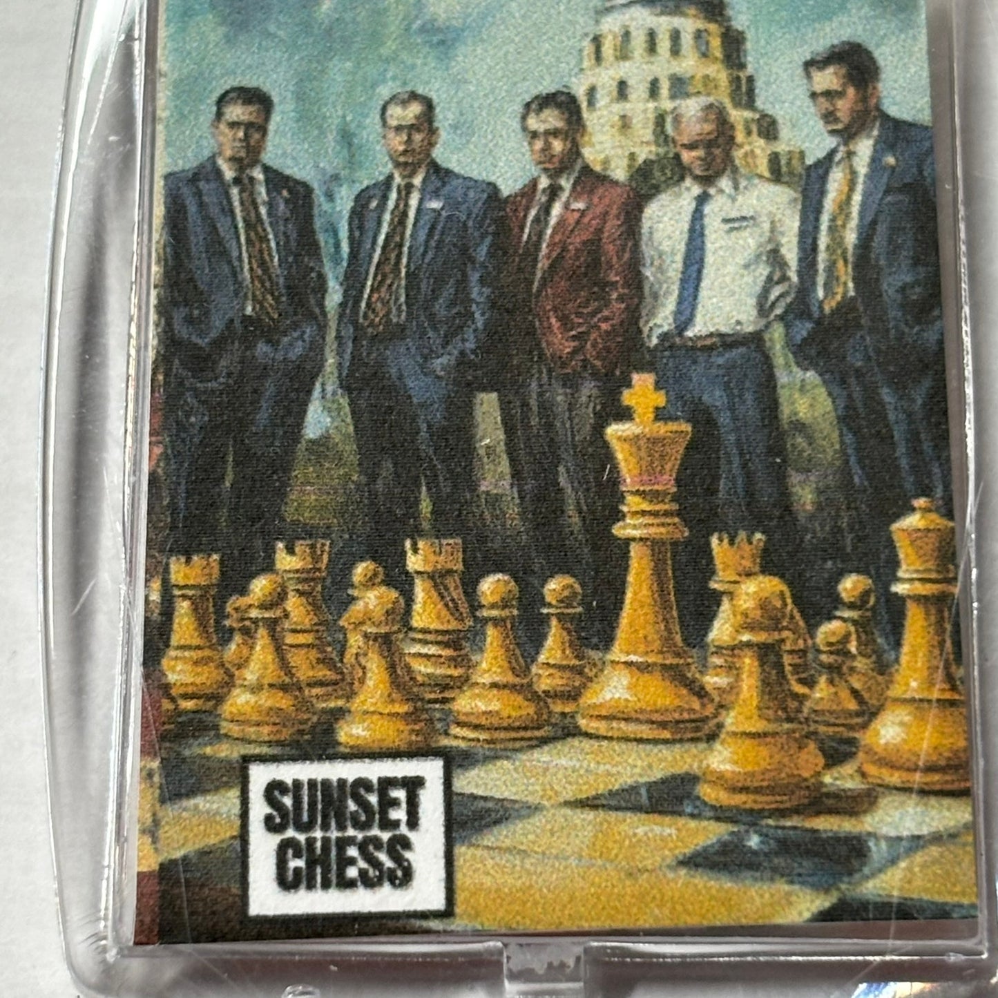 City Boys - Chess  Photo Keychain