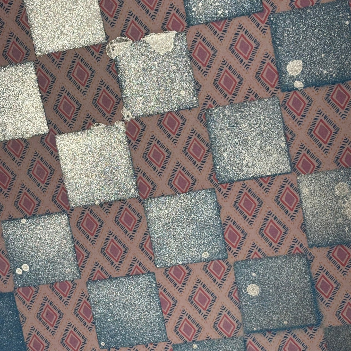 Pink & Blue - Scrapbook Chess Board