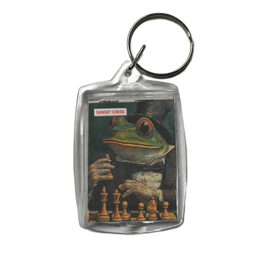 Master Frog - Chess  Photo Keychain
