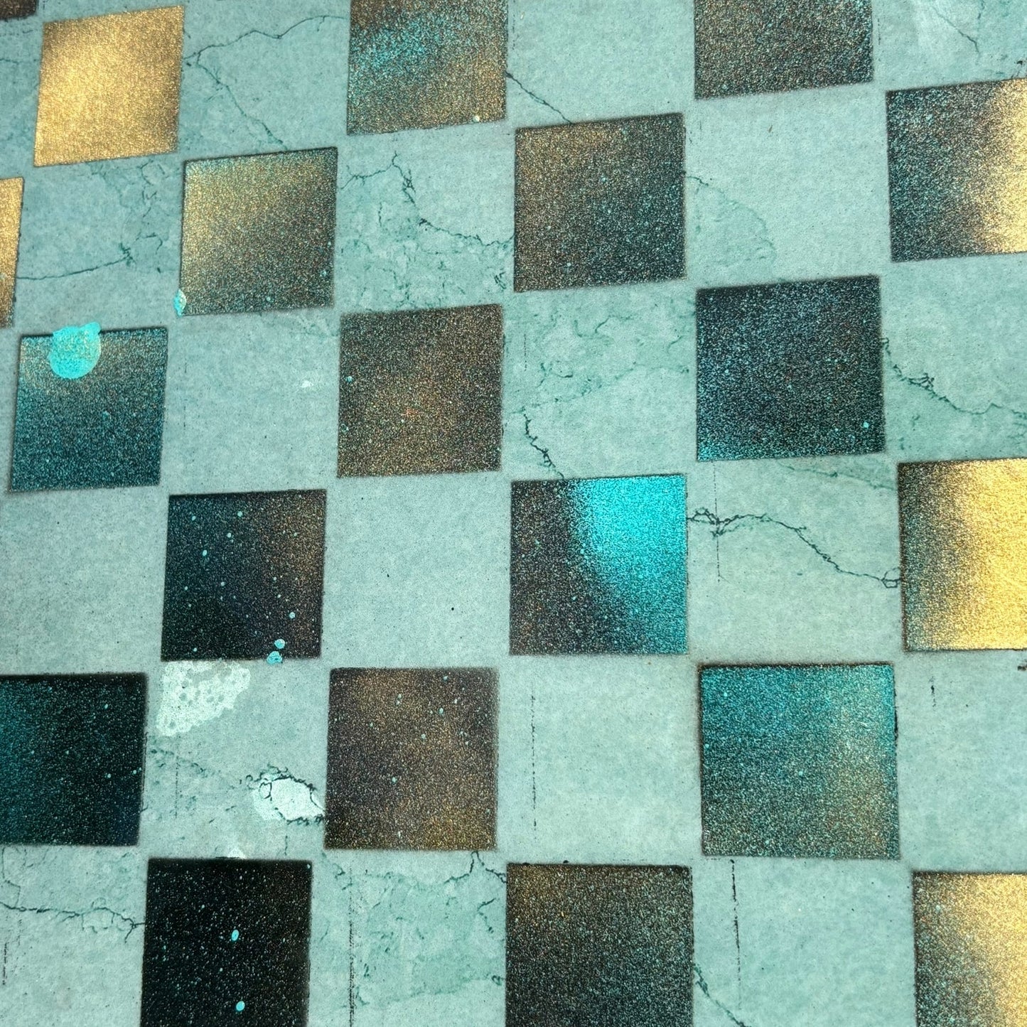 Royal Green - Resin Coated Chess Board