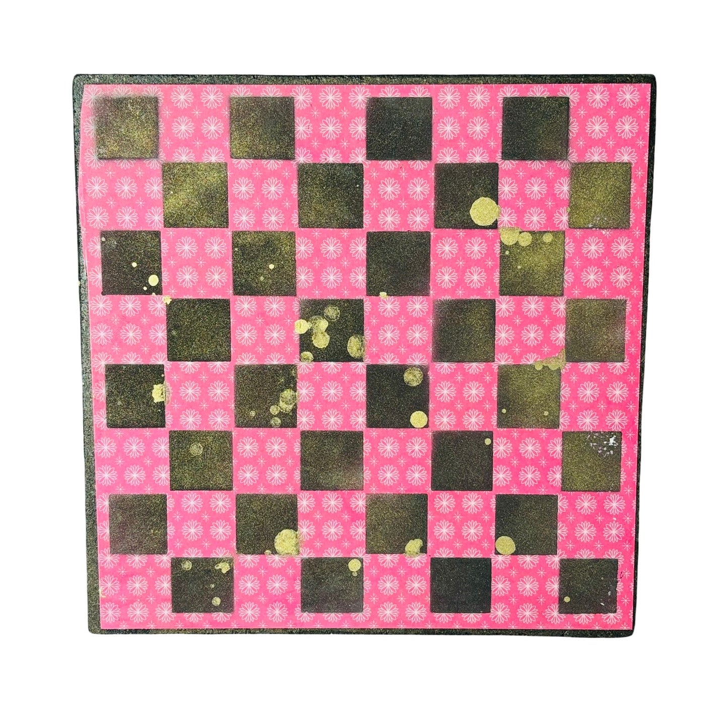 Red Pattern - Scrapbook Chess Board