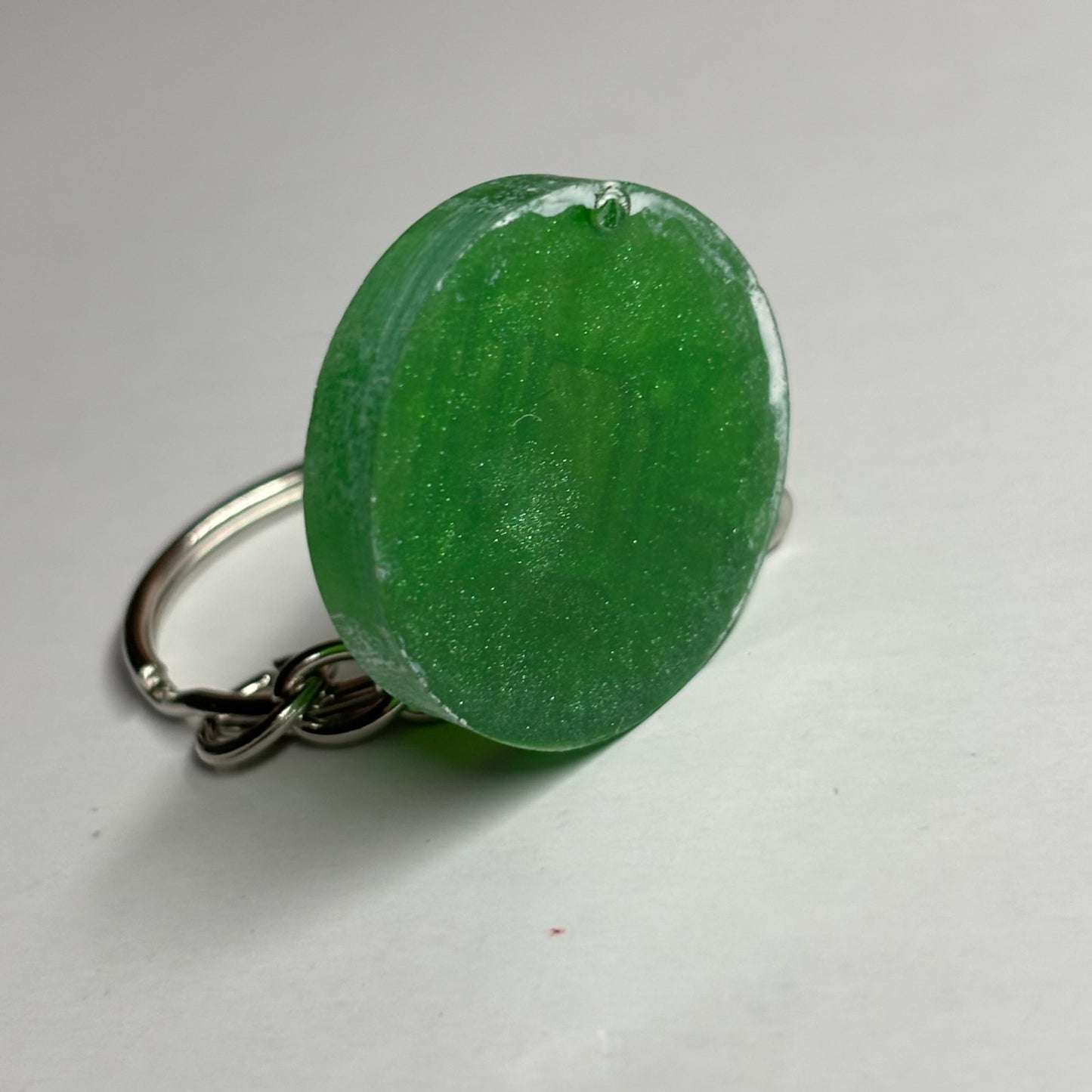 Green Rook - Handmade Resin Keychain