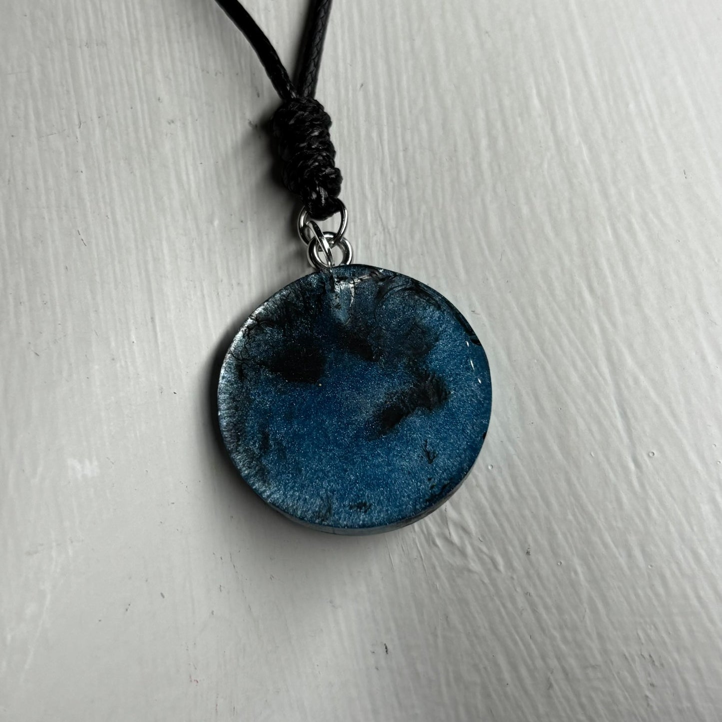 Blue Pawn - Handmade Resin Chess Necklace