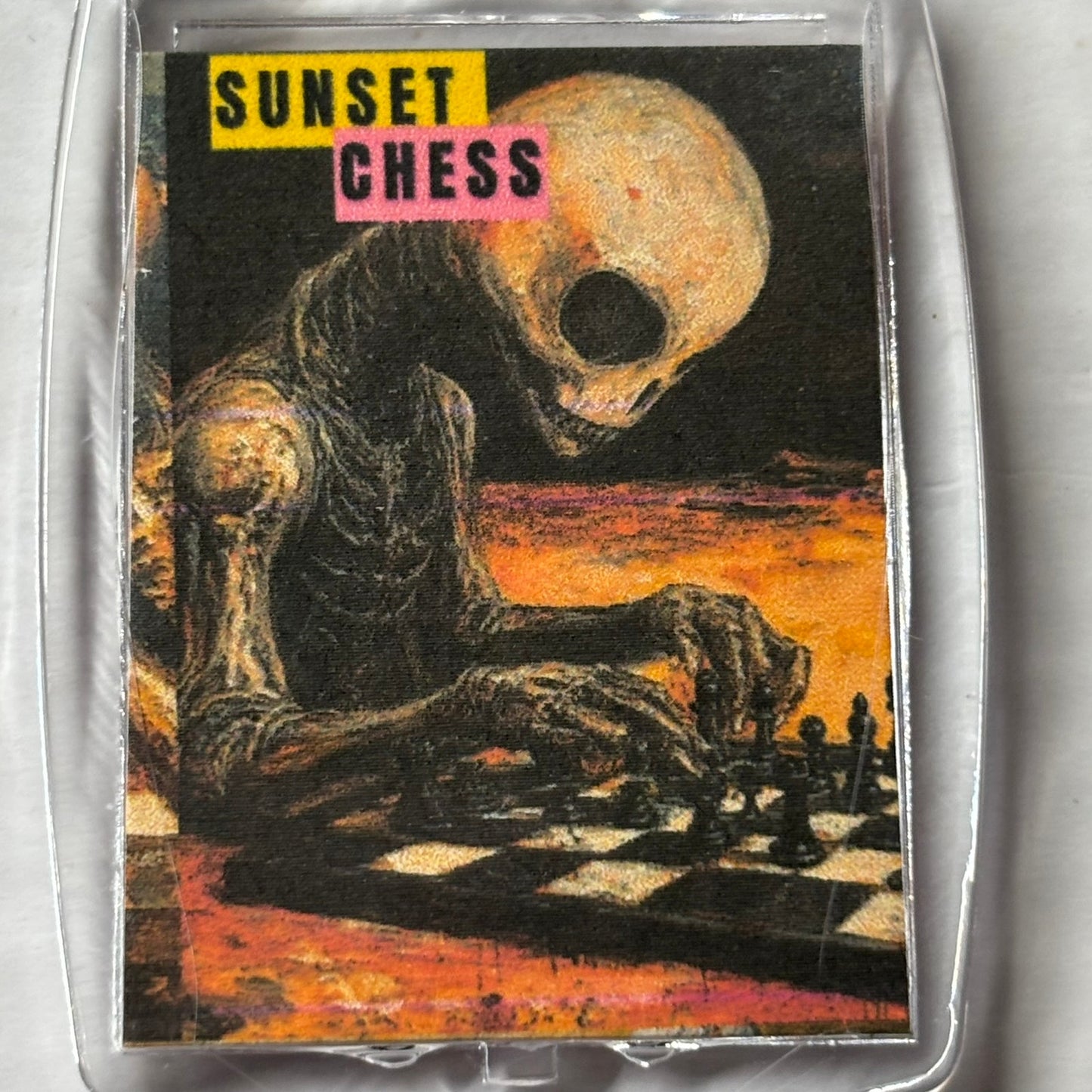 Simple Alien - Chess  Photo Keychain