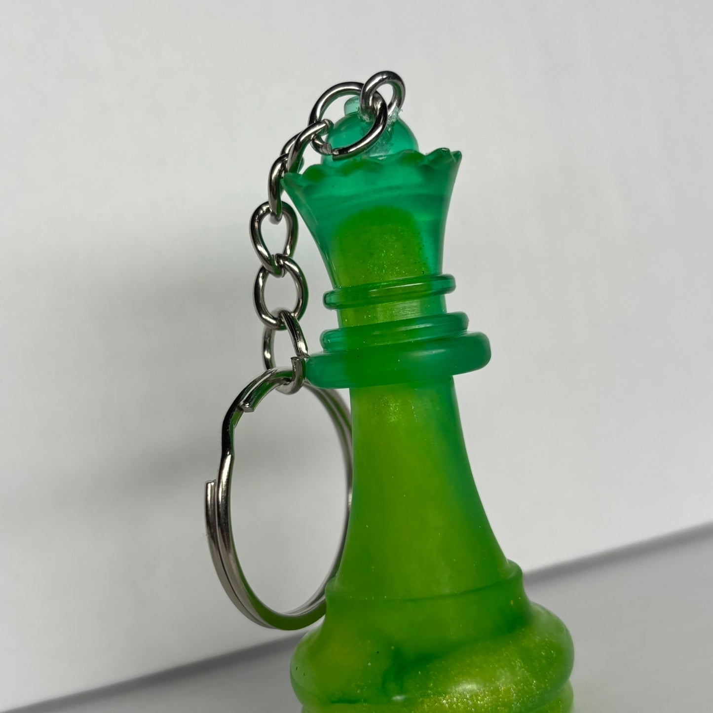 Green Lime Handmade Resin Keychain - One of a Kind Design