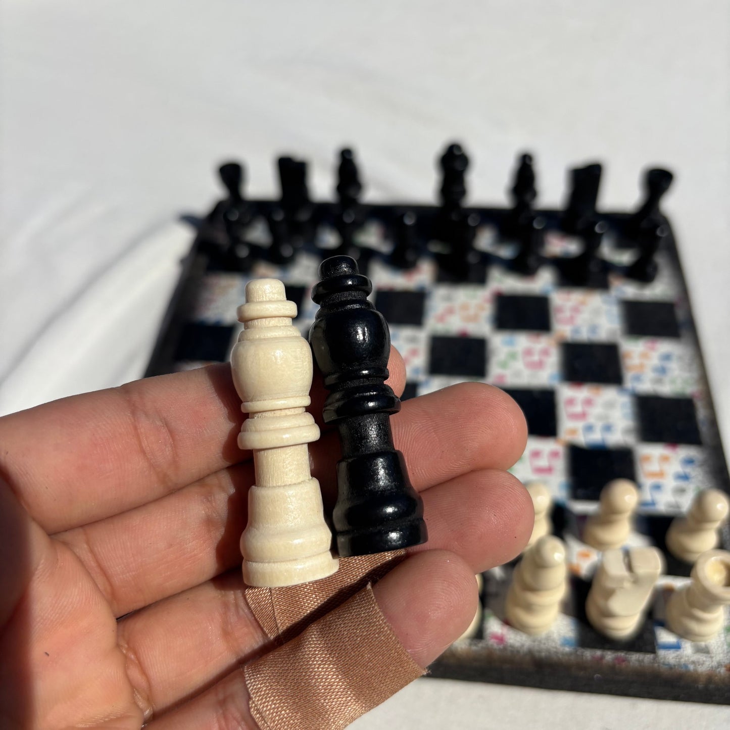 Colorful Music - Scrapbook Chess Set