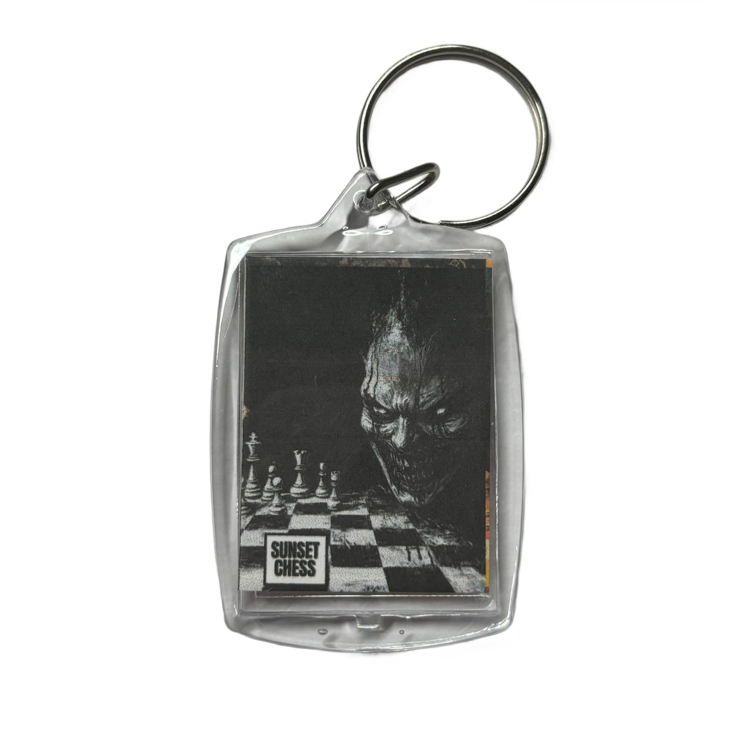 Dark Clown - Chess  Photo Keychain