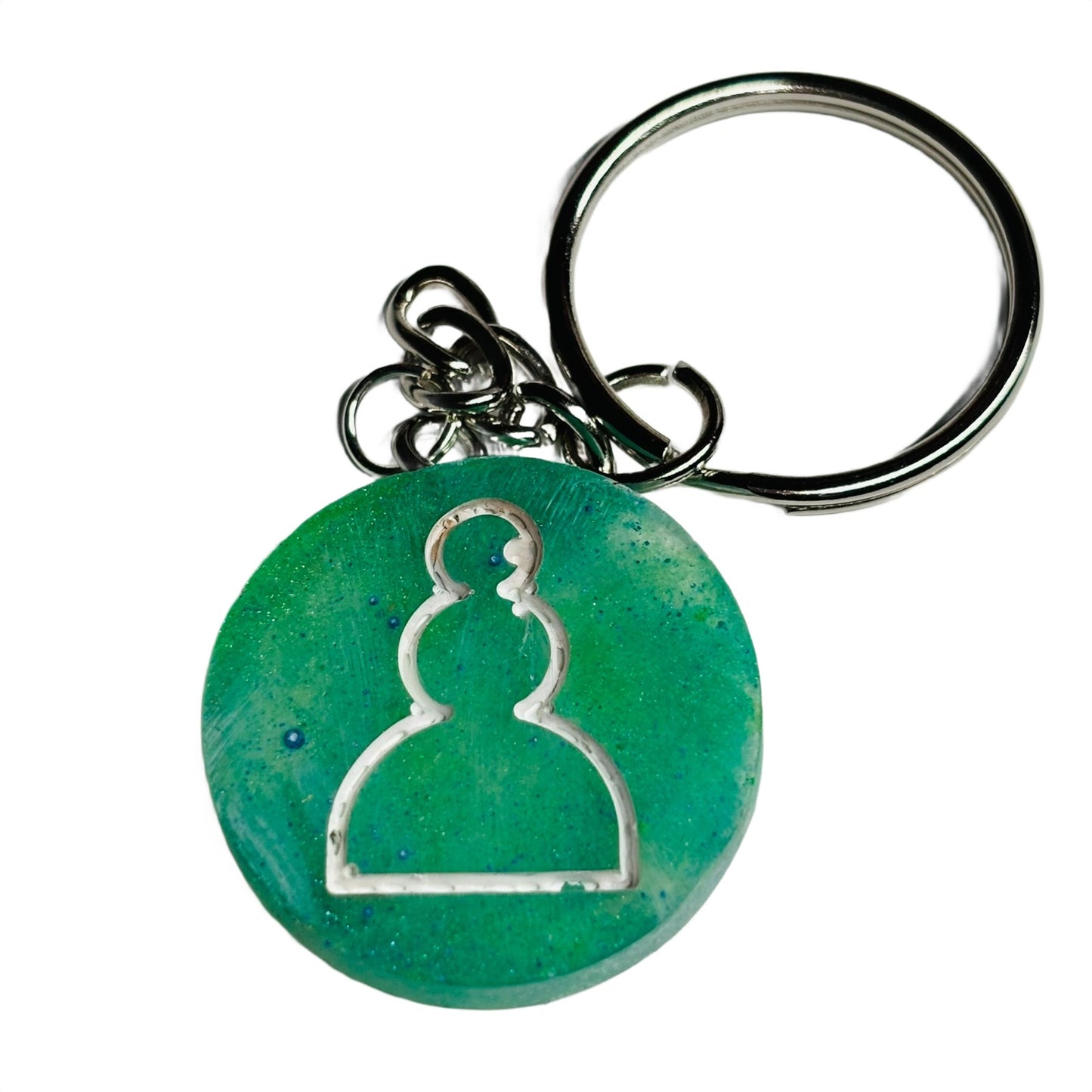 Green Pawn - Handmade Resin Keychain