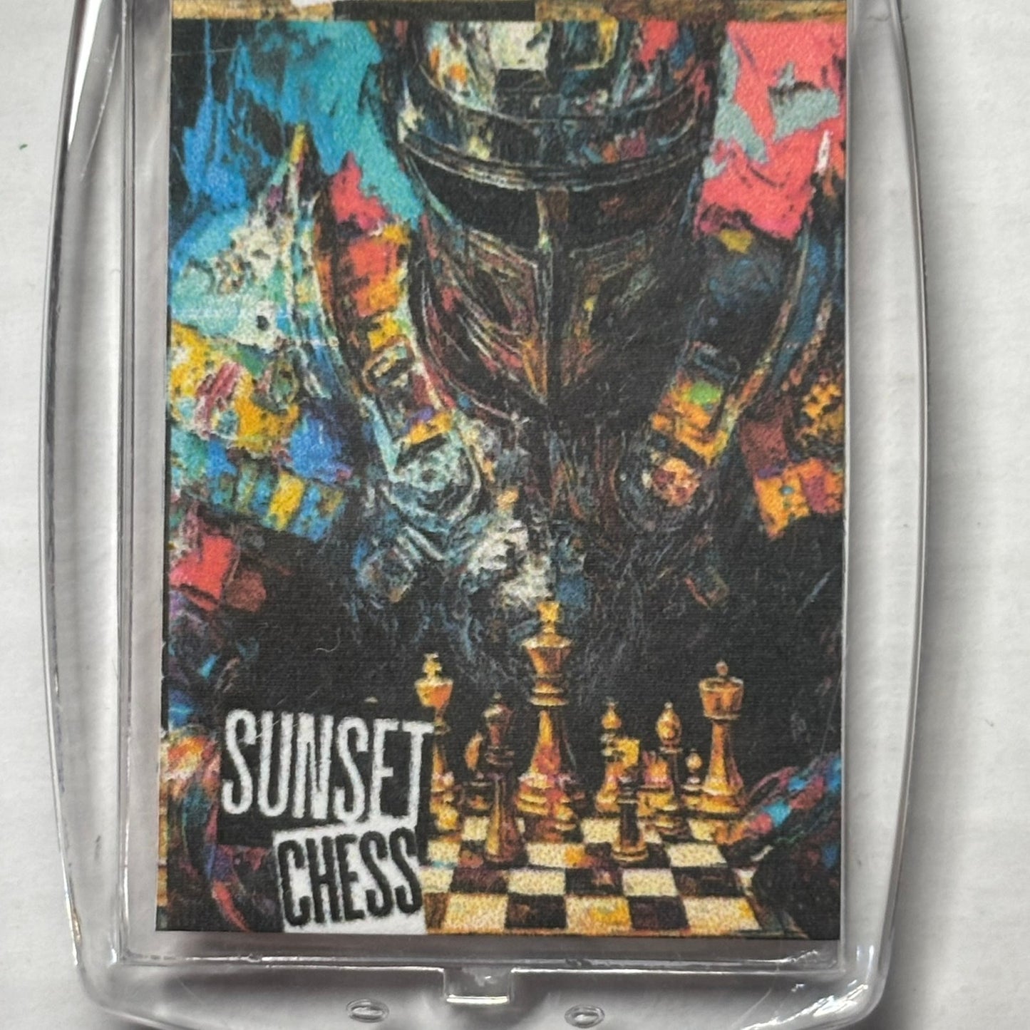 Ready Knight - Chess  Photo Keychain