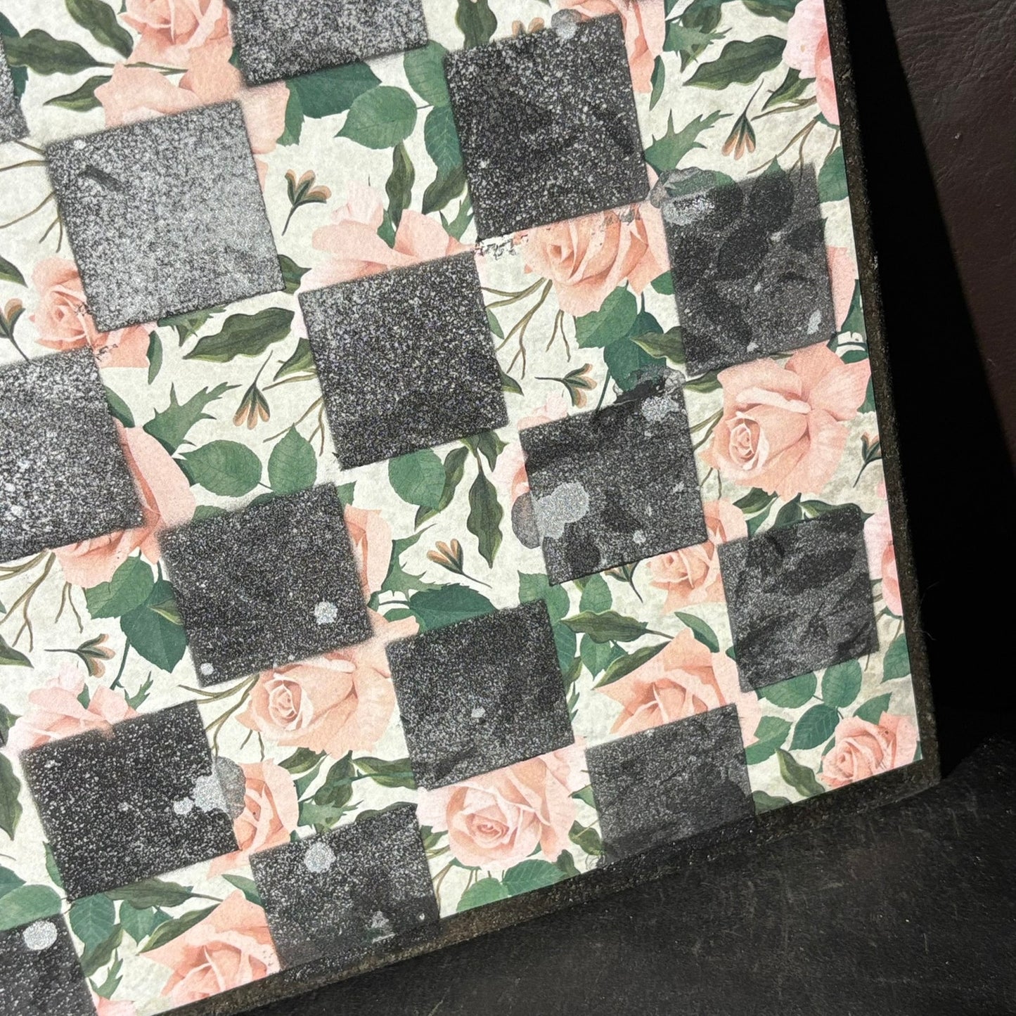 Simplistic Flowers - Scrapbook Chess Board