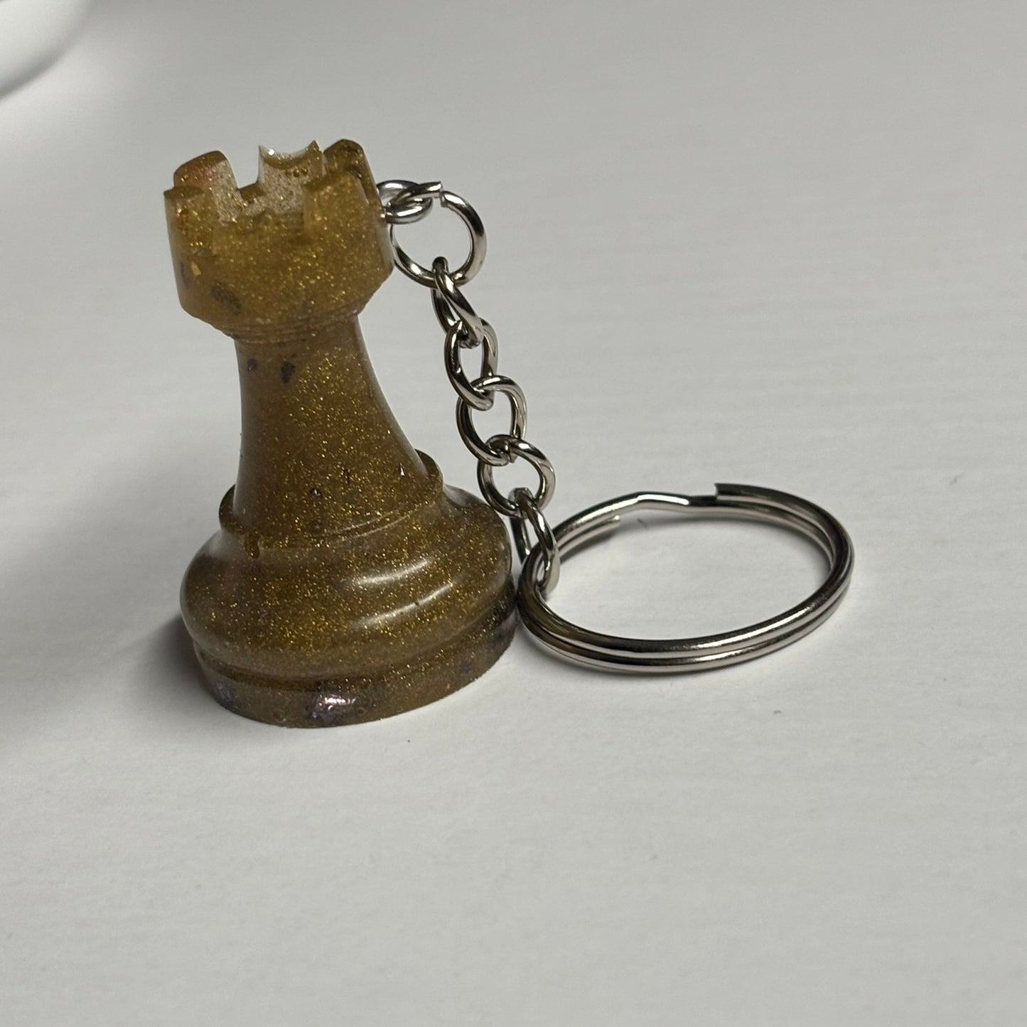 Dirty Green Rook - Handmade Resin Keychain