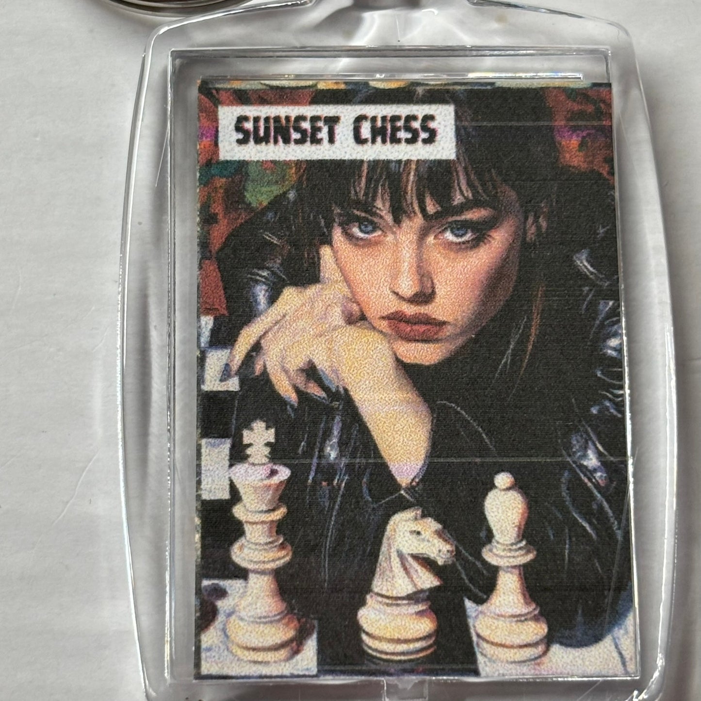 Pretty face - Chess  Photo Keychain