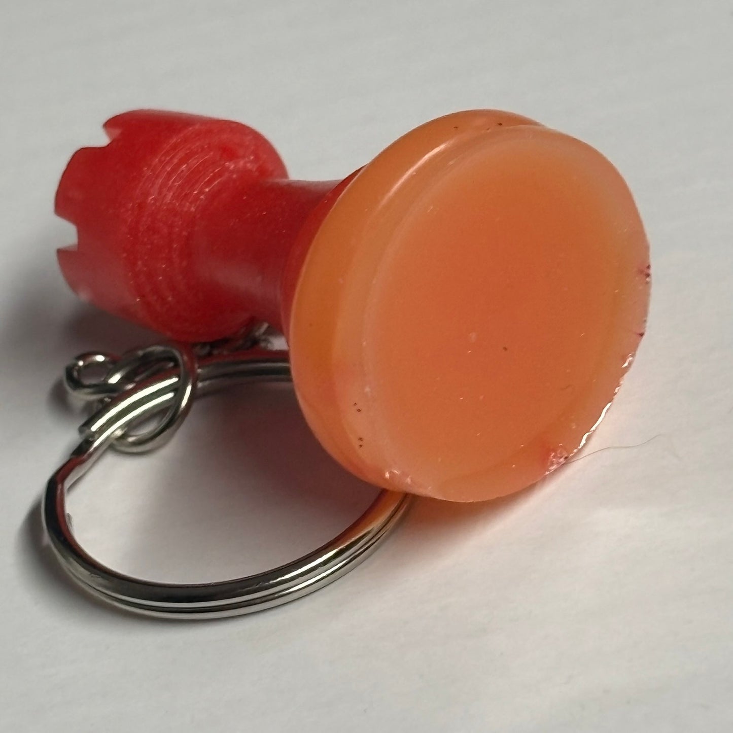 Red Orange Rook - Handmade Resin Keychain