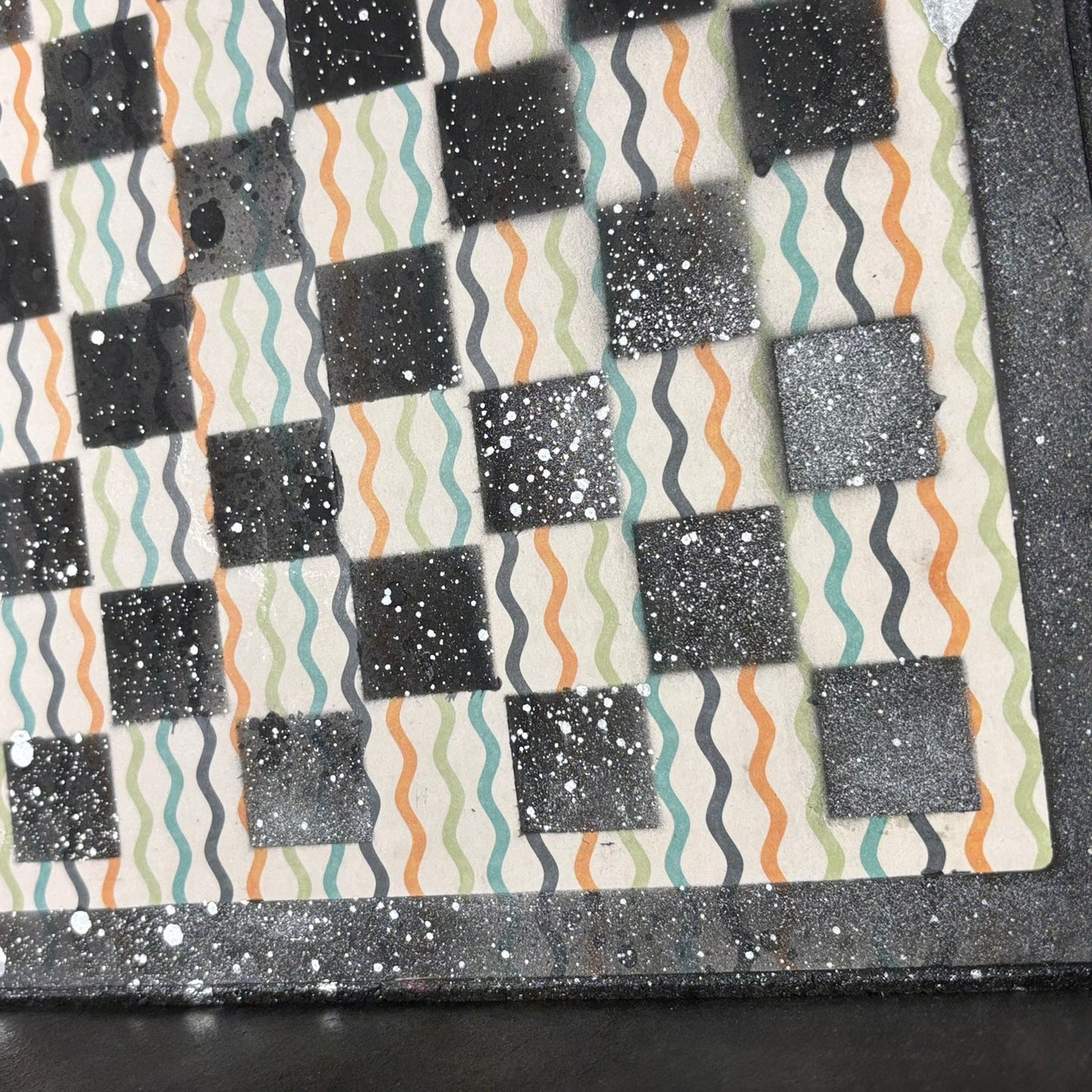 Good Vibes Pattern - Scrapbook Chess Board