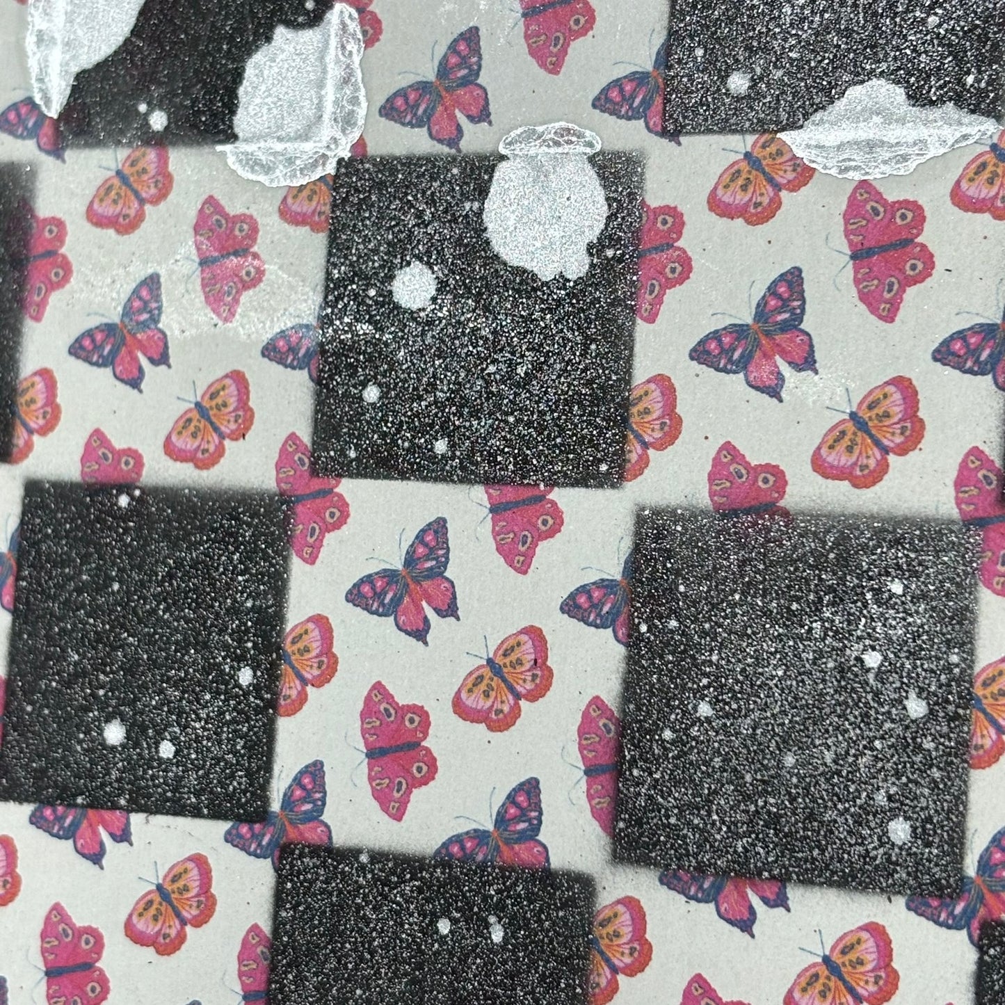 Simple Butterflies - Scrapbook Chess Board