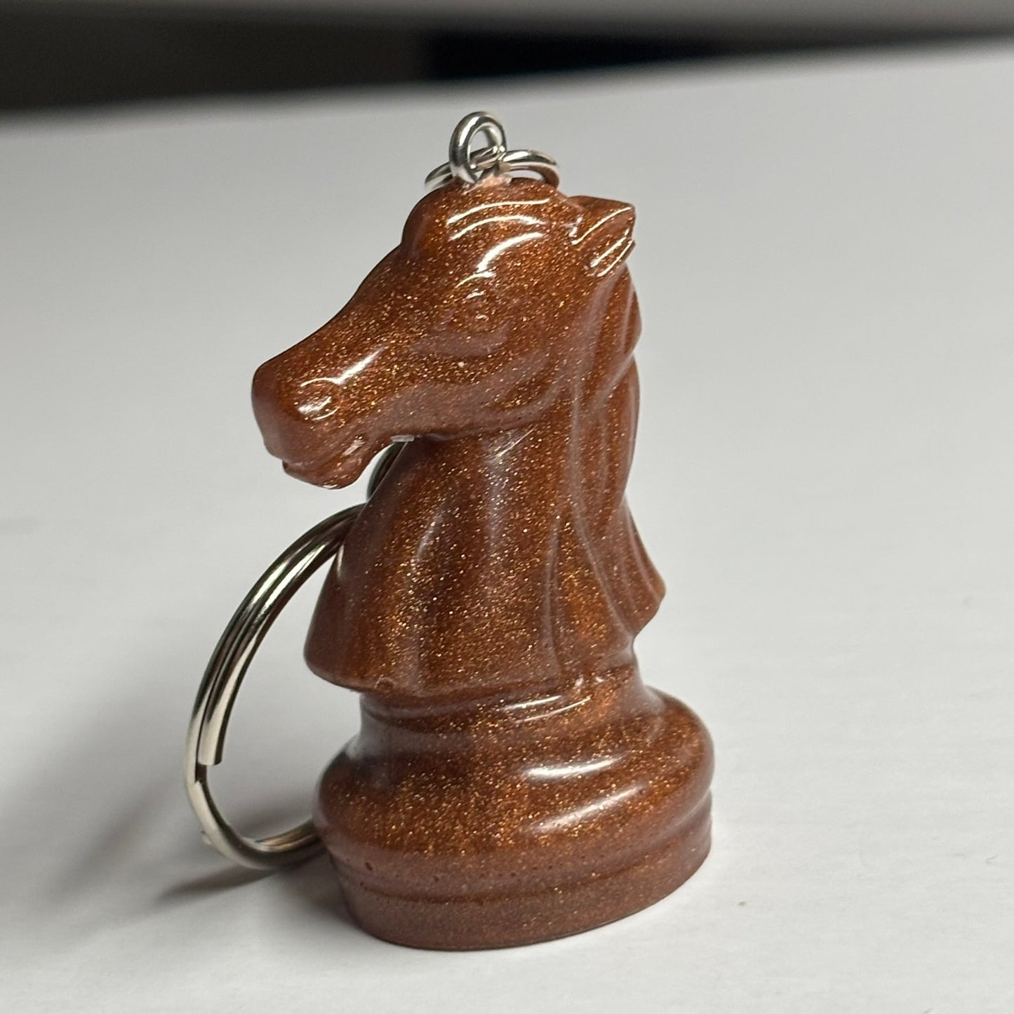 Bronze Knight - Handmade Resin Keychain