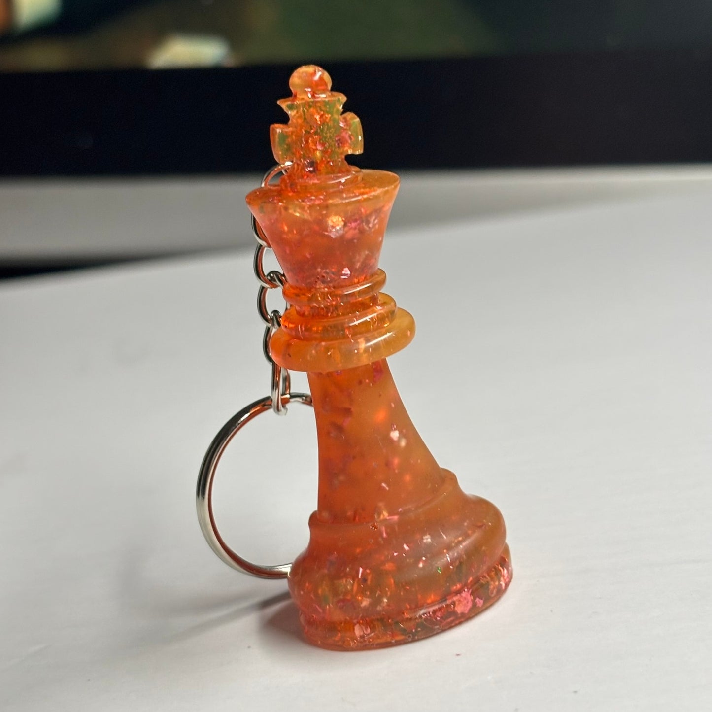 Orange  King - Handmade Resin Keychain
