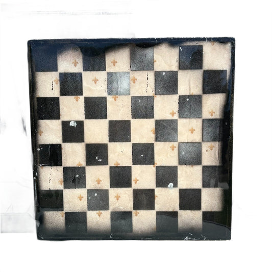 Old Cream - Resin Coated Chess Board