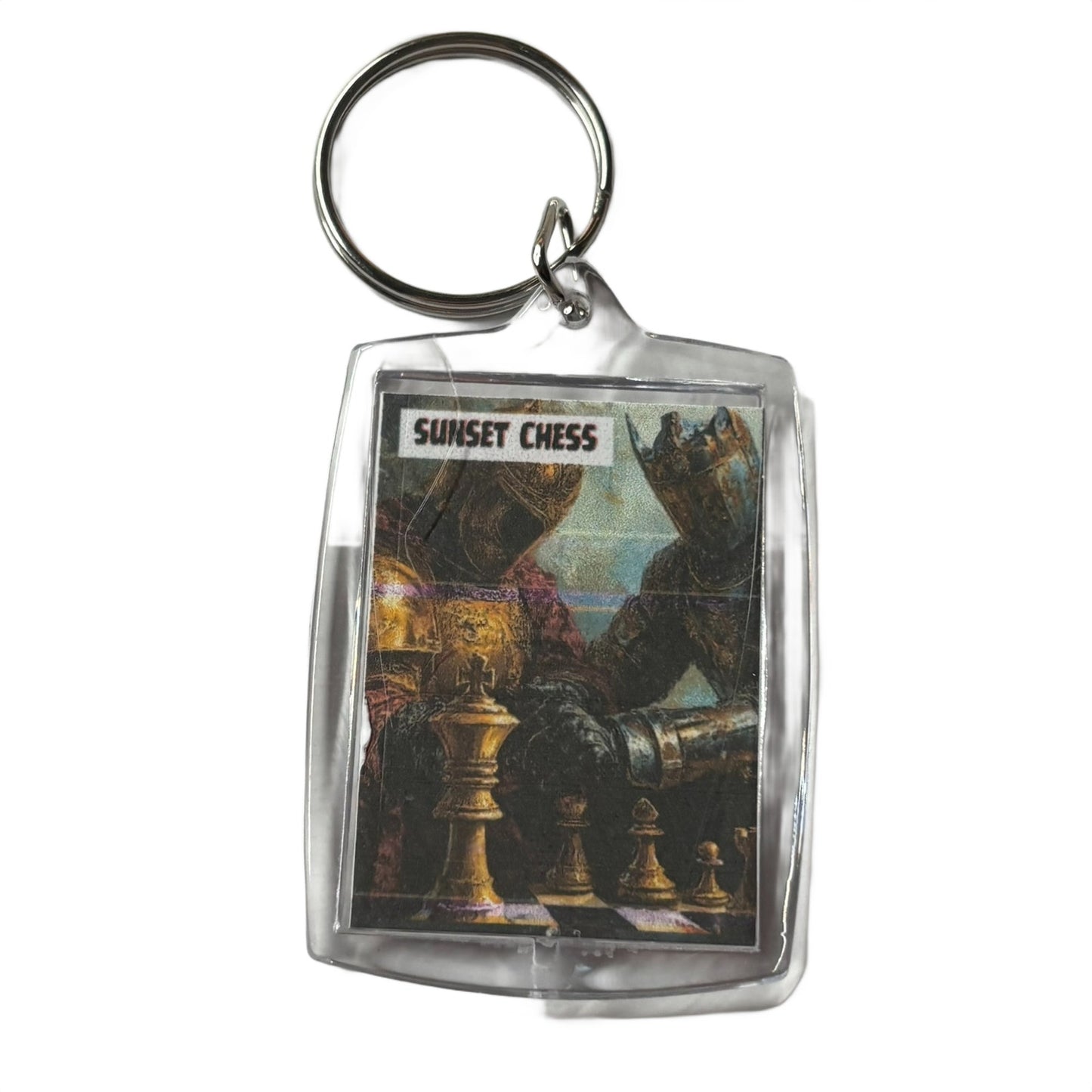 Close Match - Chess  Photo Keychain