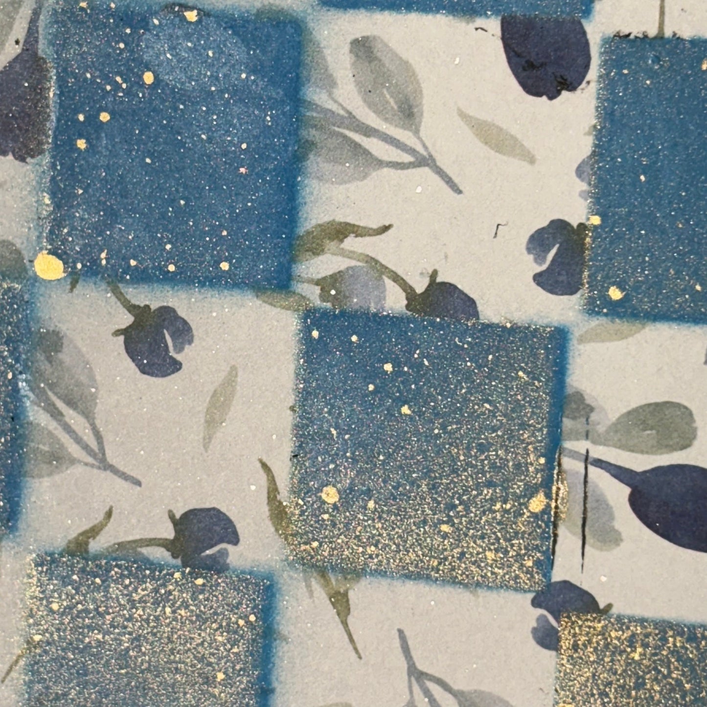 Silver Mist Blue - Scrapbook Chess Board