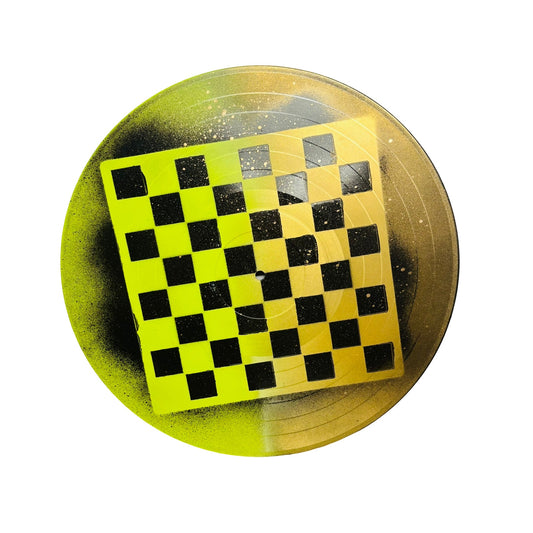 Golden Green Lime - Vinyl Chess Board