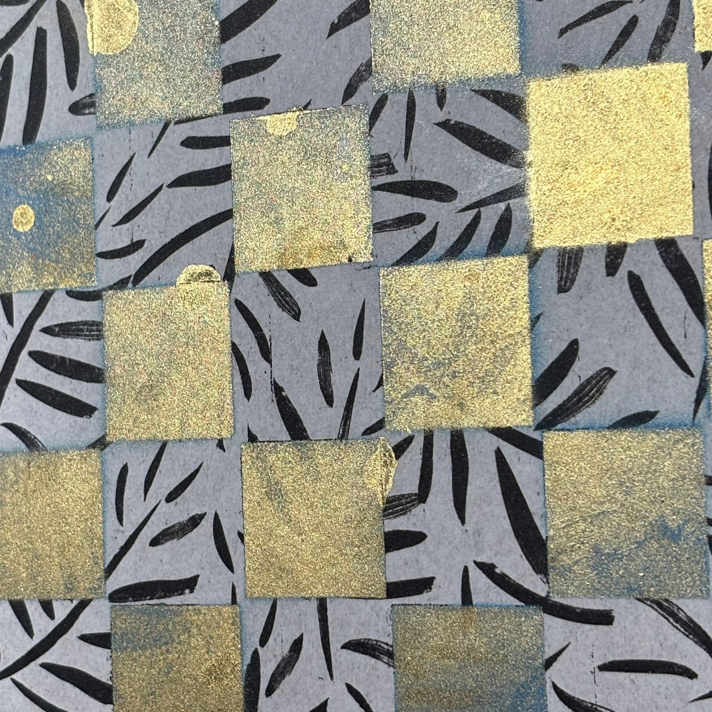 Golden Blue - Scrapbook Chess Board