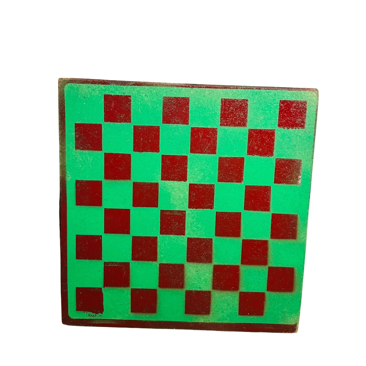 Green Red - Painted Double Sided Chess Board