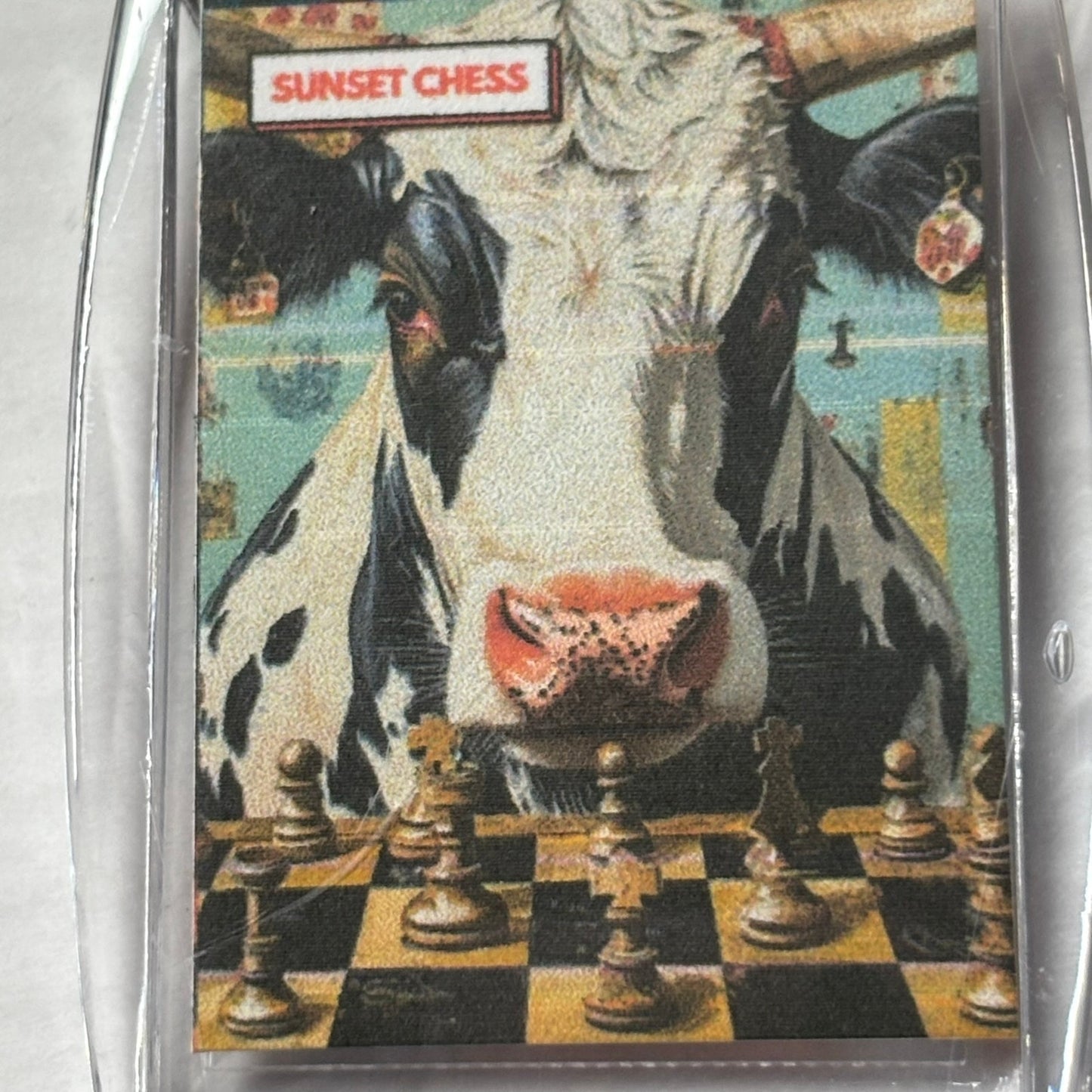 Got Cow? - Chess  Photo Keychain