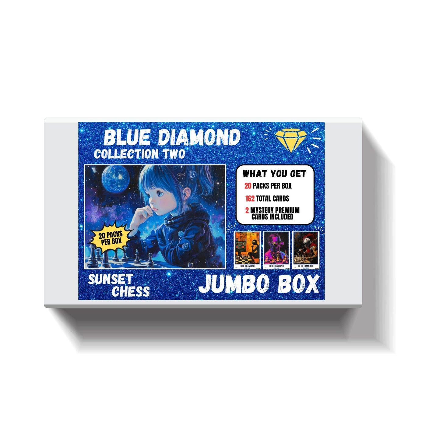 Blue Diamond Part 2 - Jumbo Box Pack - Chess Trading Cards