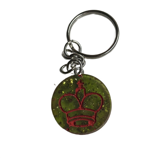 King's Red Lining Glory - Handmade Resin Keychain - Flat Edition