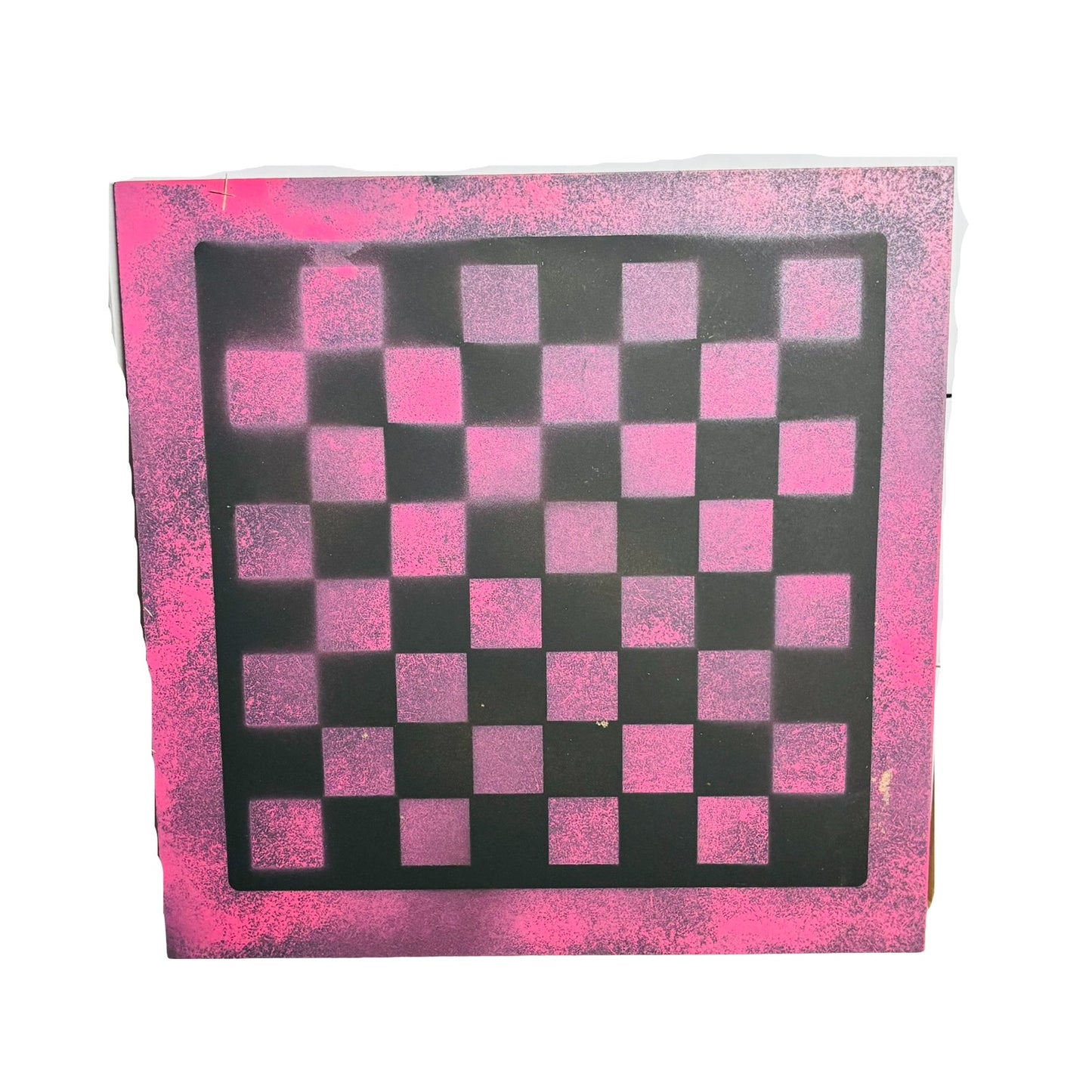 Pink & Black - Painted Chess Board