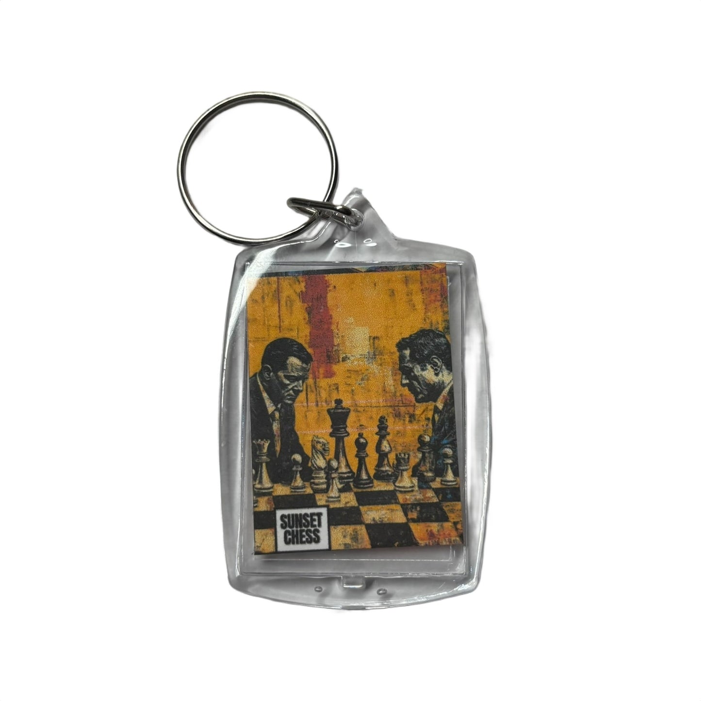 The Business Men - Chess  Photo Keychain