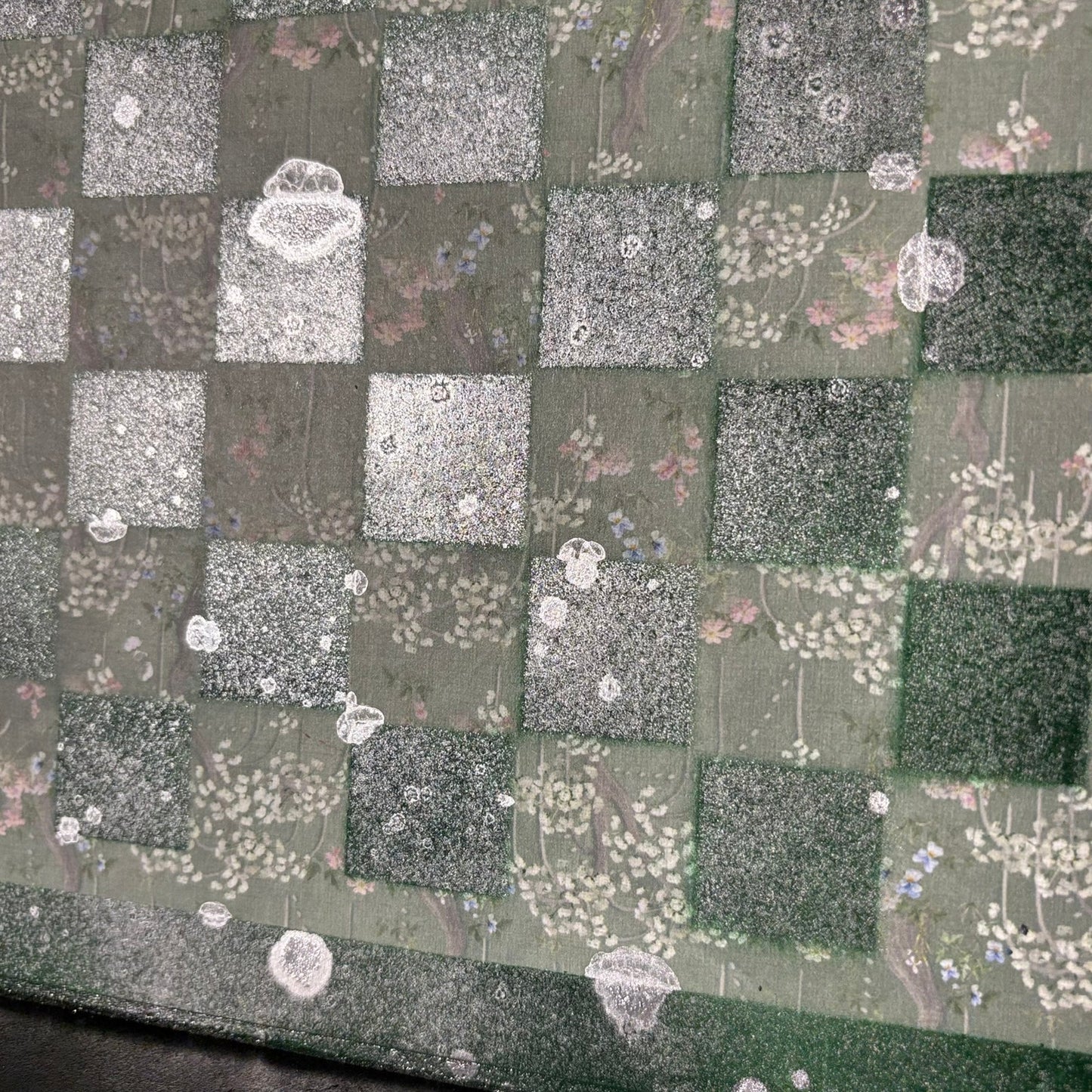 Chrome Mist Green - Scrapbook Chess Board