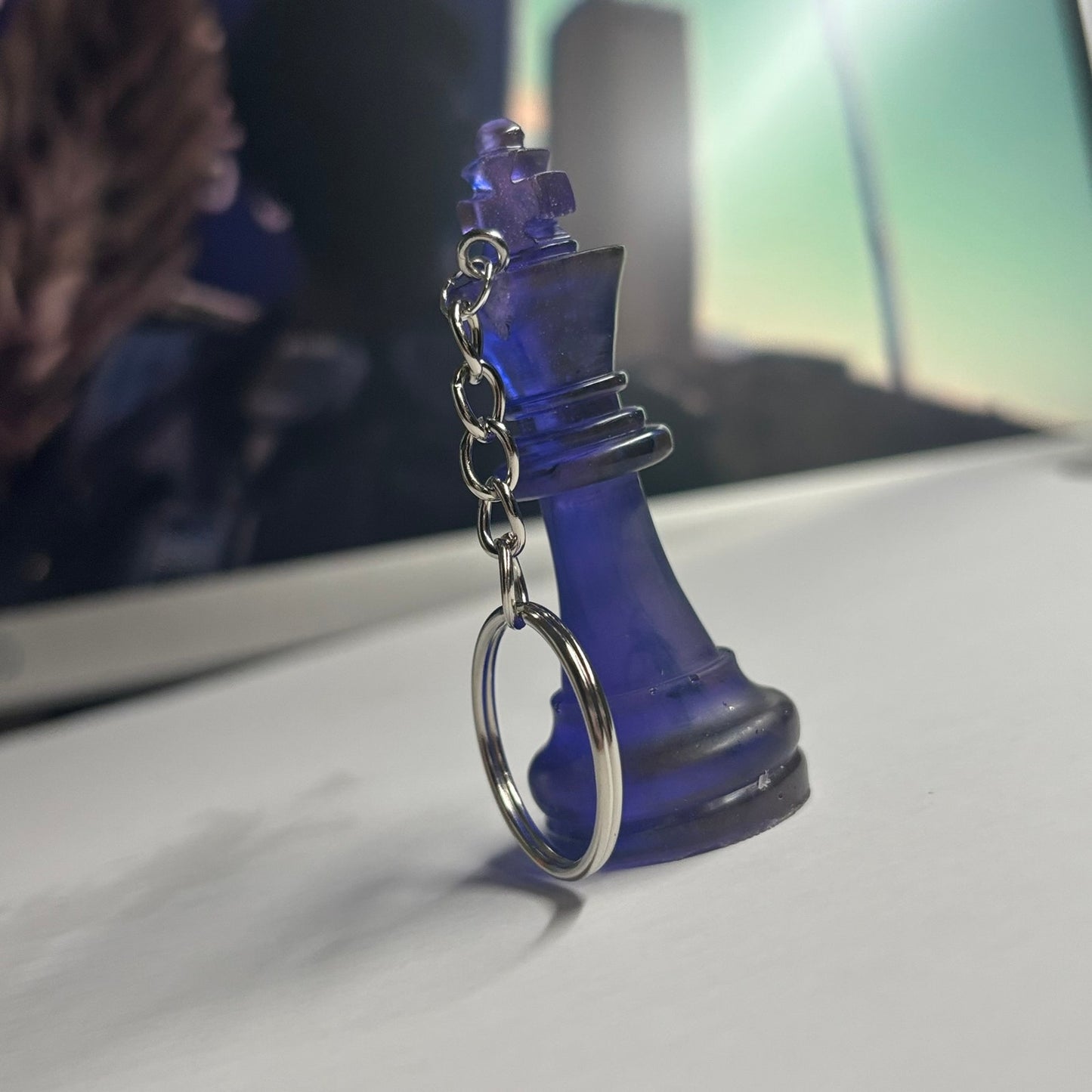 Purple King - Handmade Resin Keychain