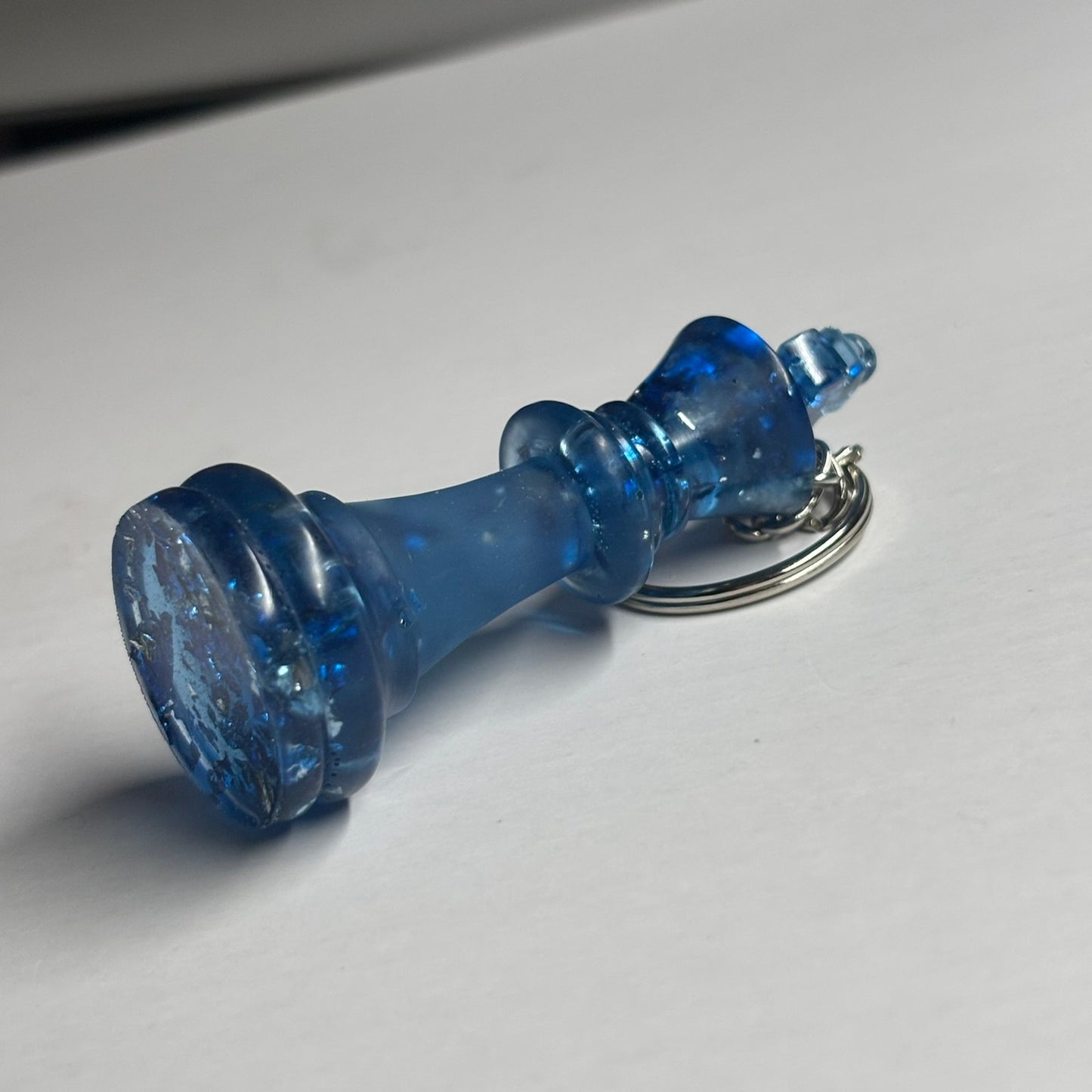 Sparkle Blue King - Handmade Resin Keychain