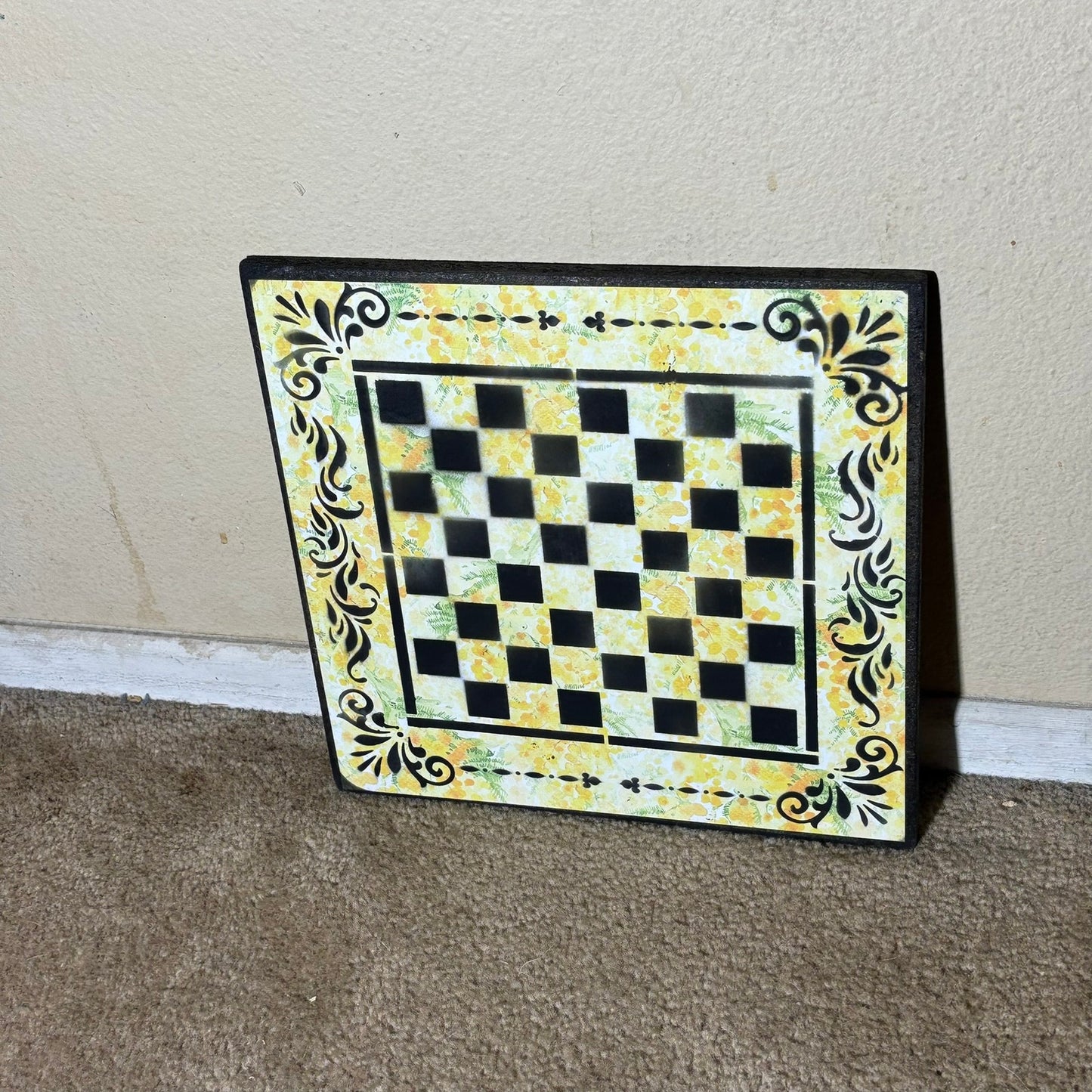 Sunshine Yellow - Scrapbook Chess Board