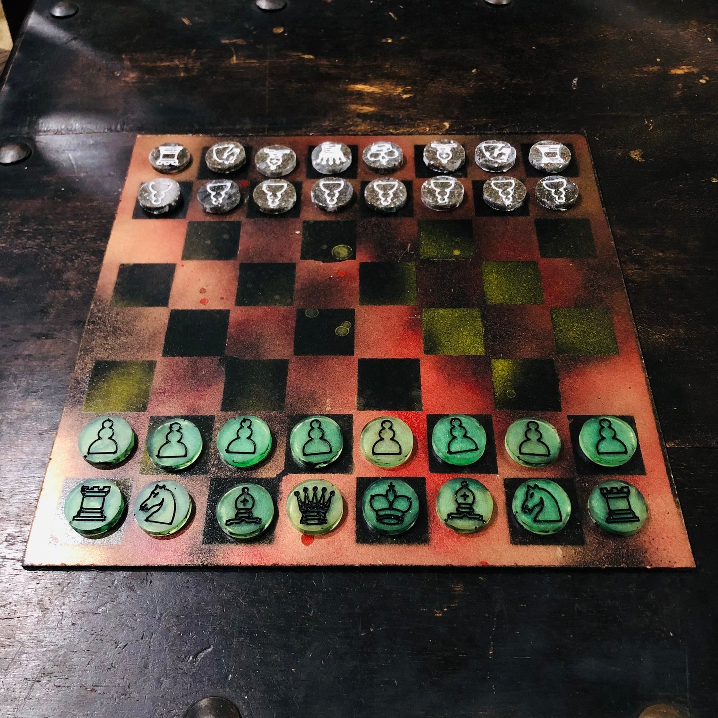 Toxic War - Painted Chess Set