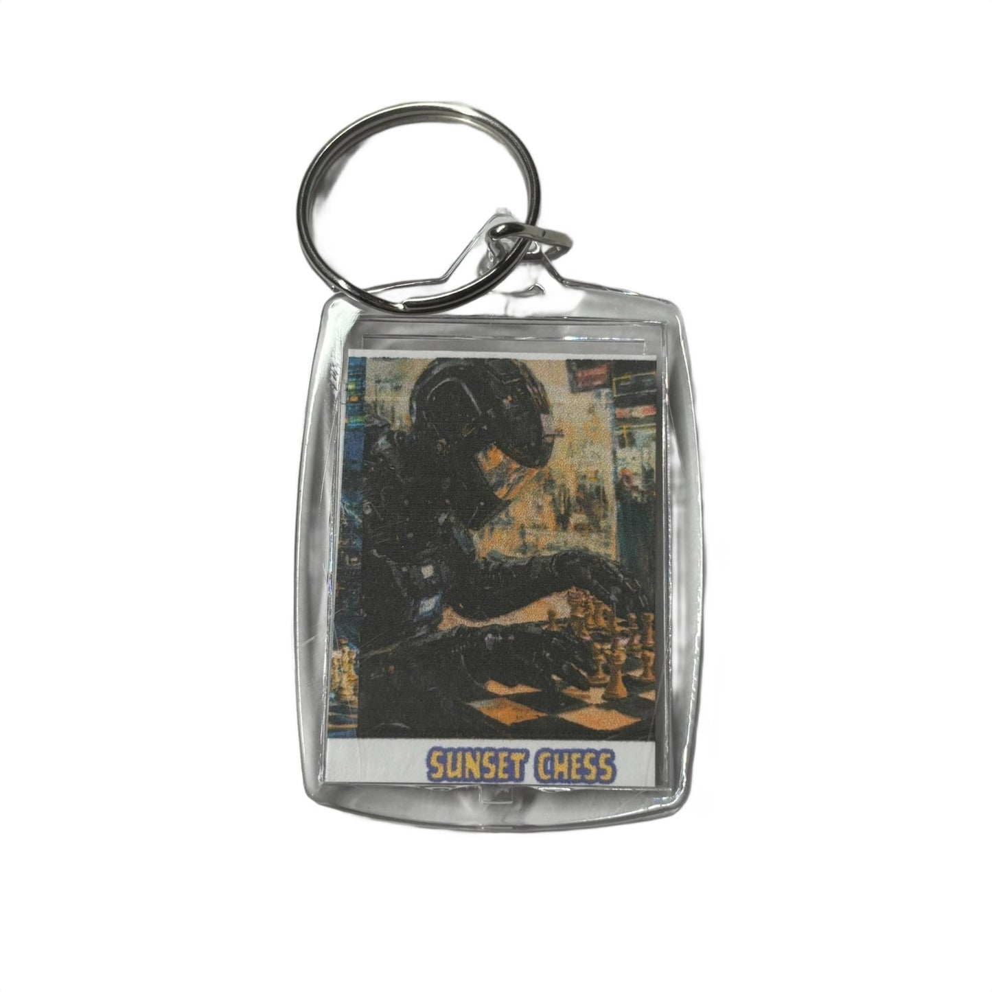 Space Agent - Chess  Photo Keychain