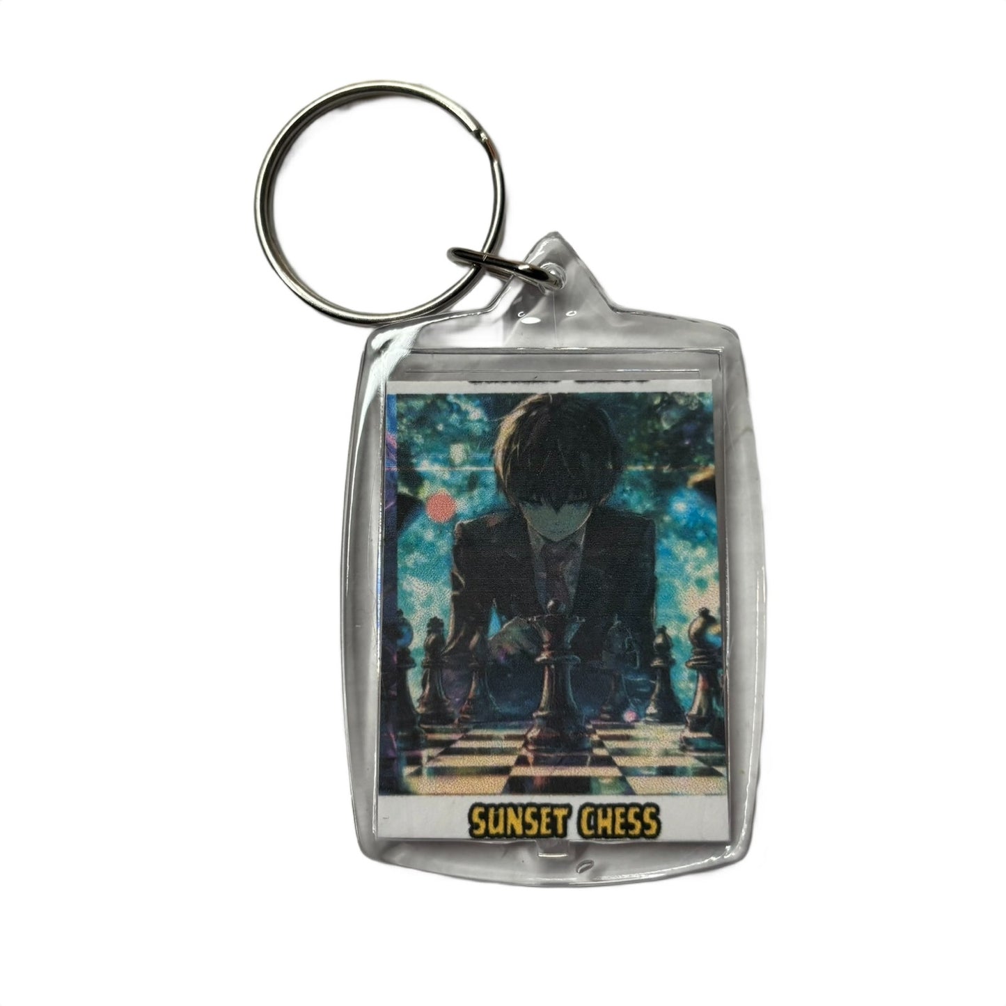 Anime Boy - Chess  Photo Keychain