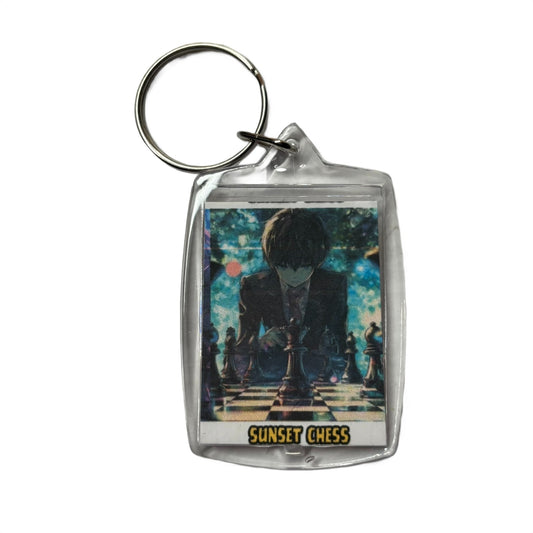 Anime Boy - Chess  Photo Keychain