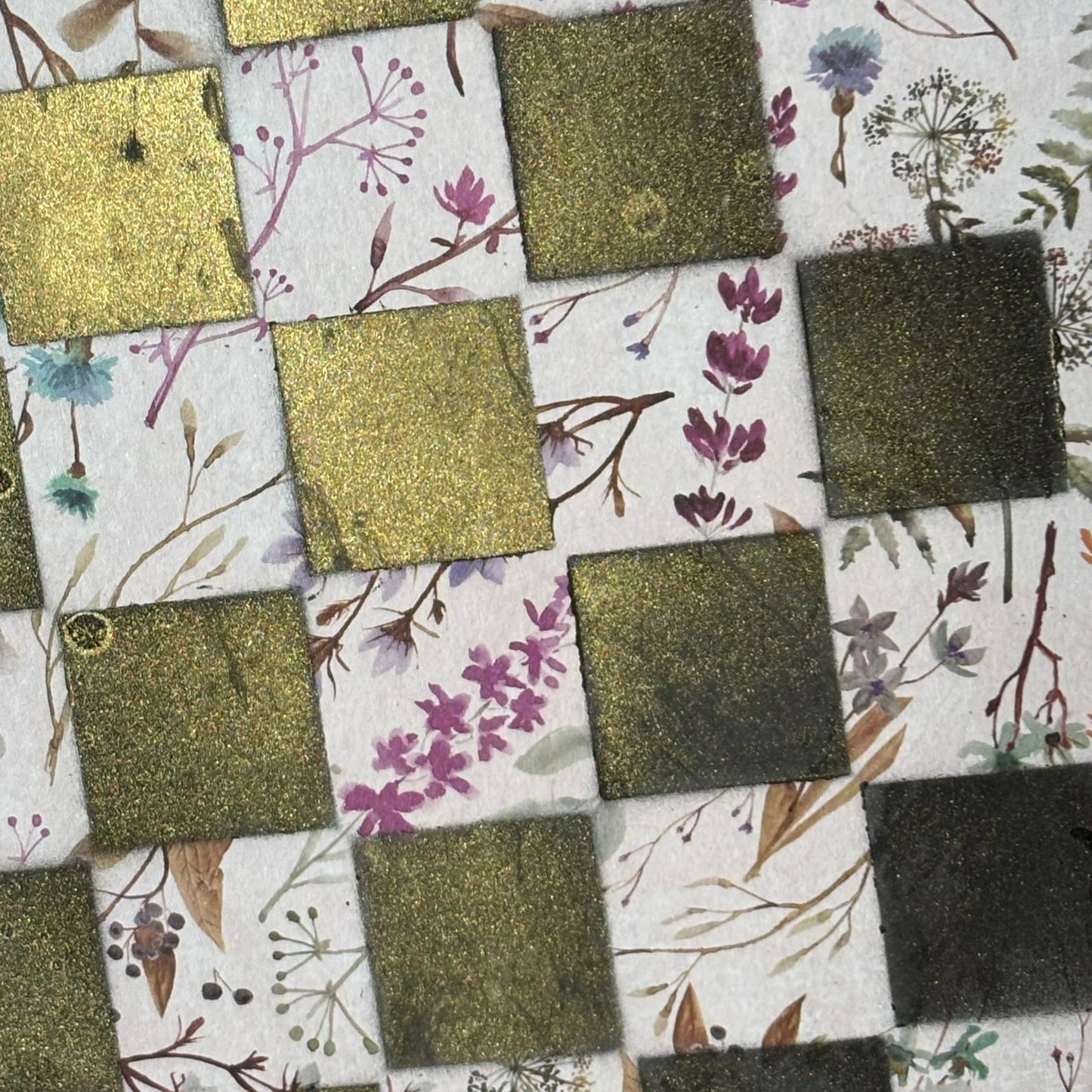 Flowing Flowers - Scrapbook Chess Board