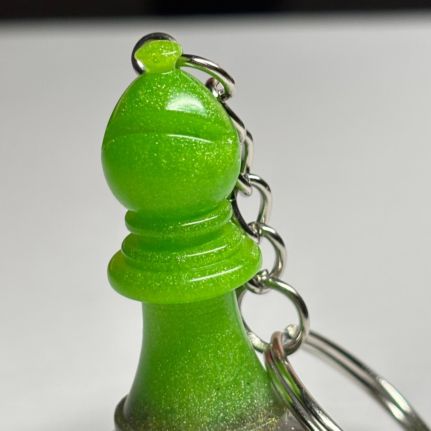 Green Vintage Bishop - Handmade Resin Keychain
